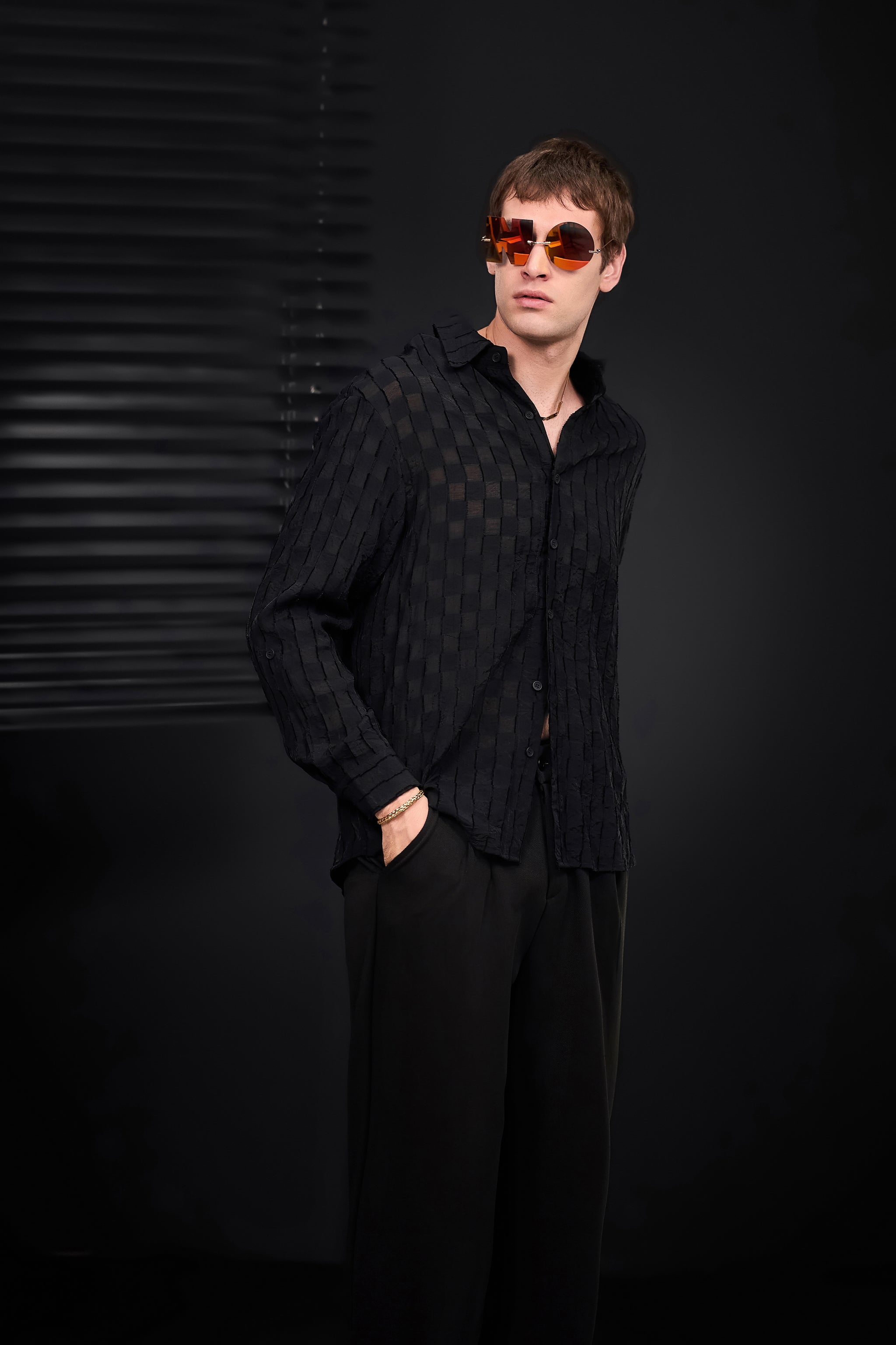 Solace Pleated Trousers BLACK