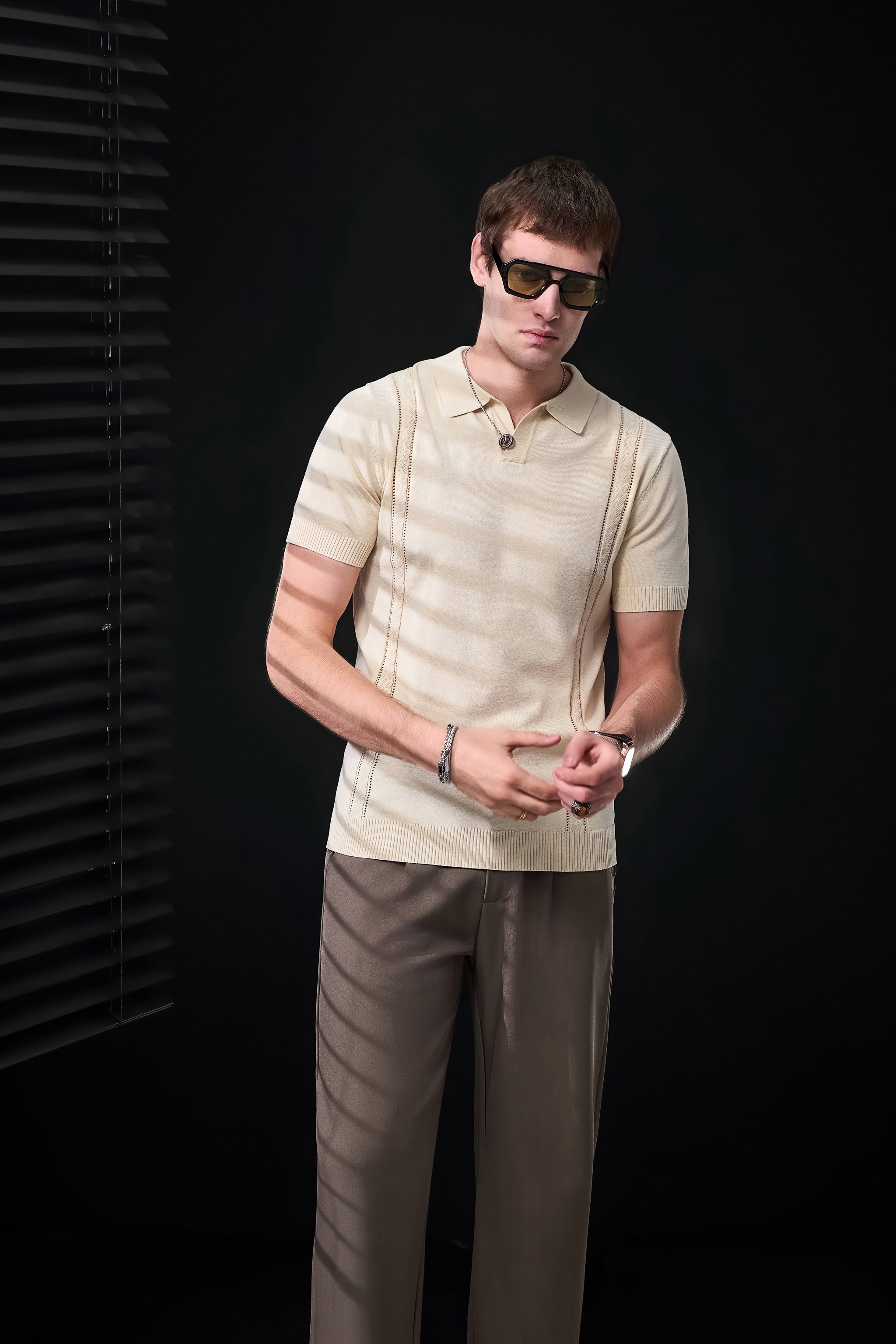 LuxeKnit Polo IVORY