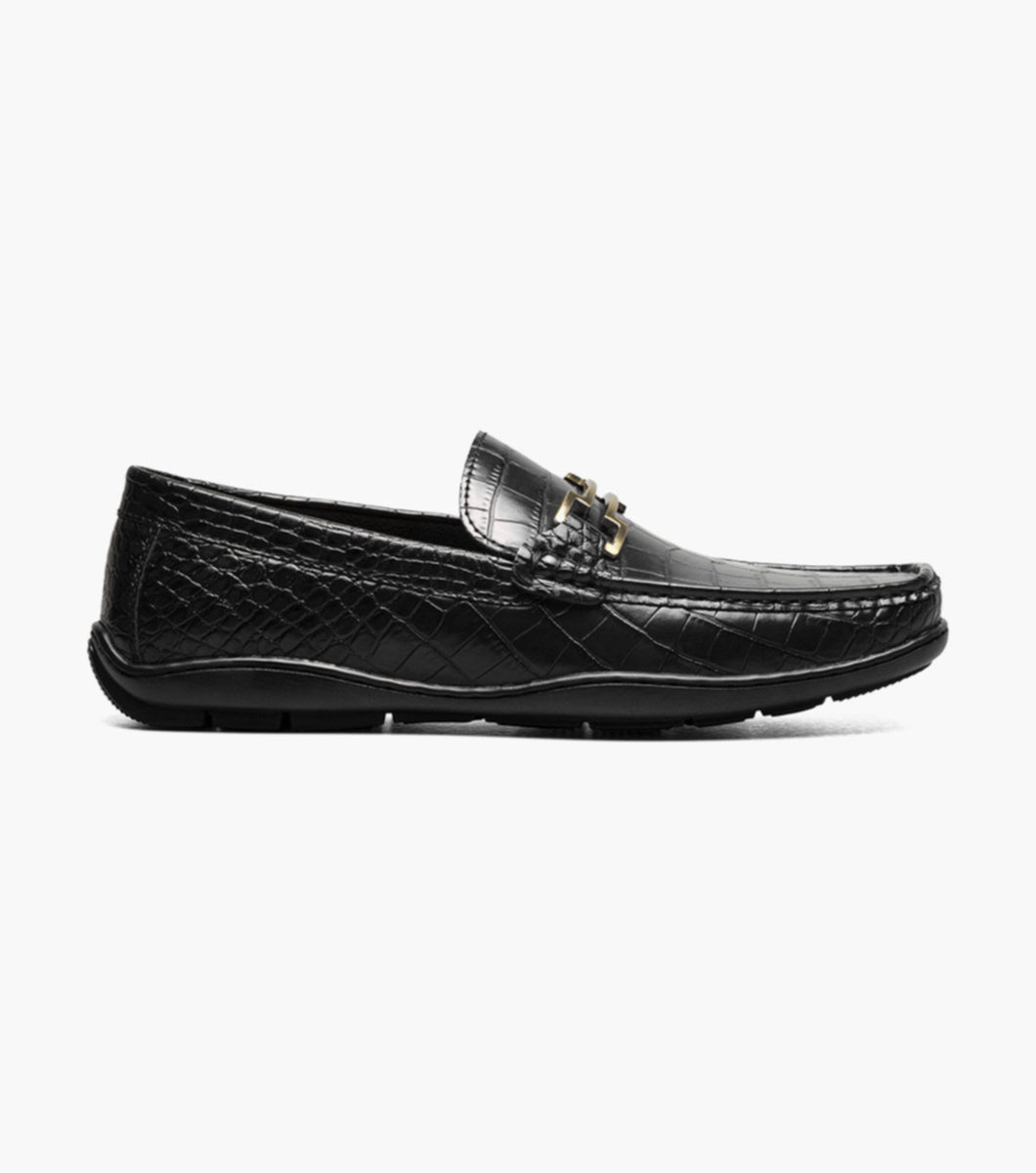 Stacy Adams 25703-001 Embrey Moc Toe Bit Slip On Black
