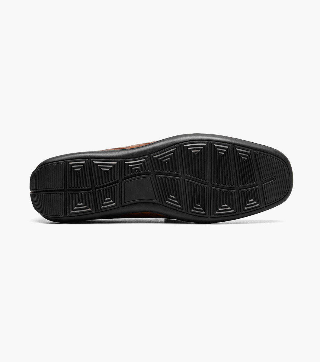 Stacy Adams 25703-221 Embrey Moc Toe Bit Slip On Cognac