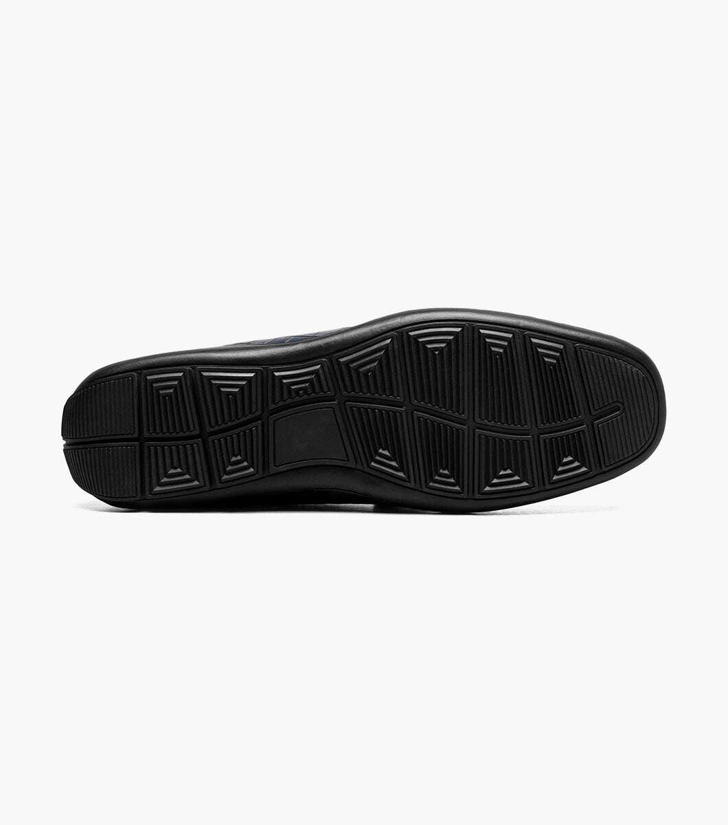 Stacy Adams 25703-410 Embrey Moc Toe Bit Slip On Navy