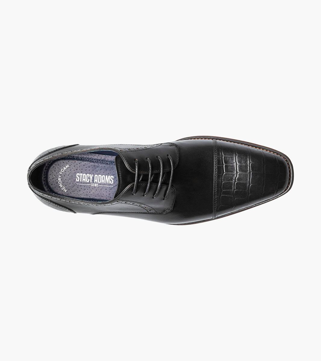 Stacy Adams Penley 25626-001 Cap Toe Oxford Black