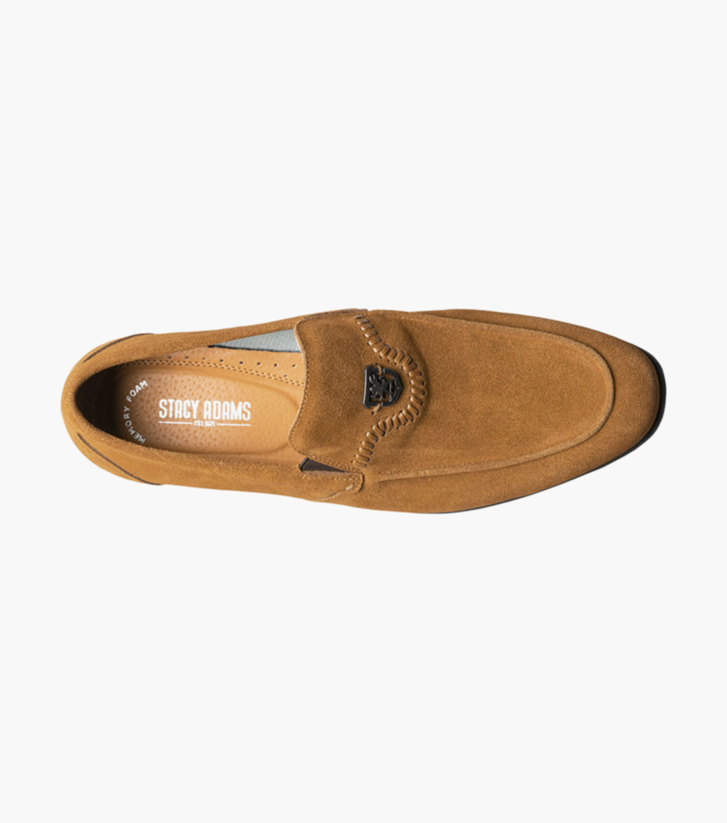 Stacy AdamsQuincy 25602-244 Moc Toe Bit Slip On Tan