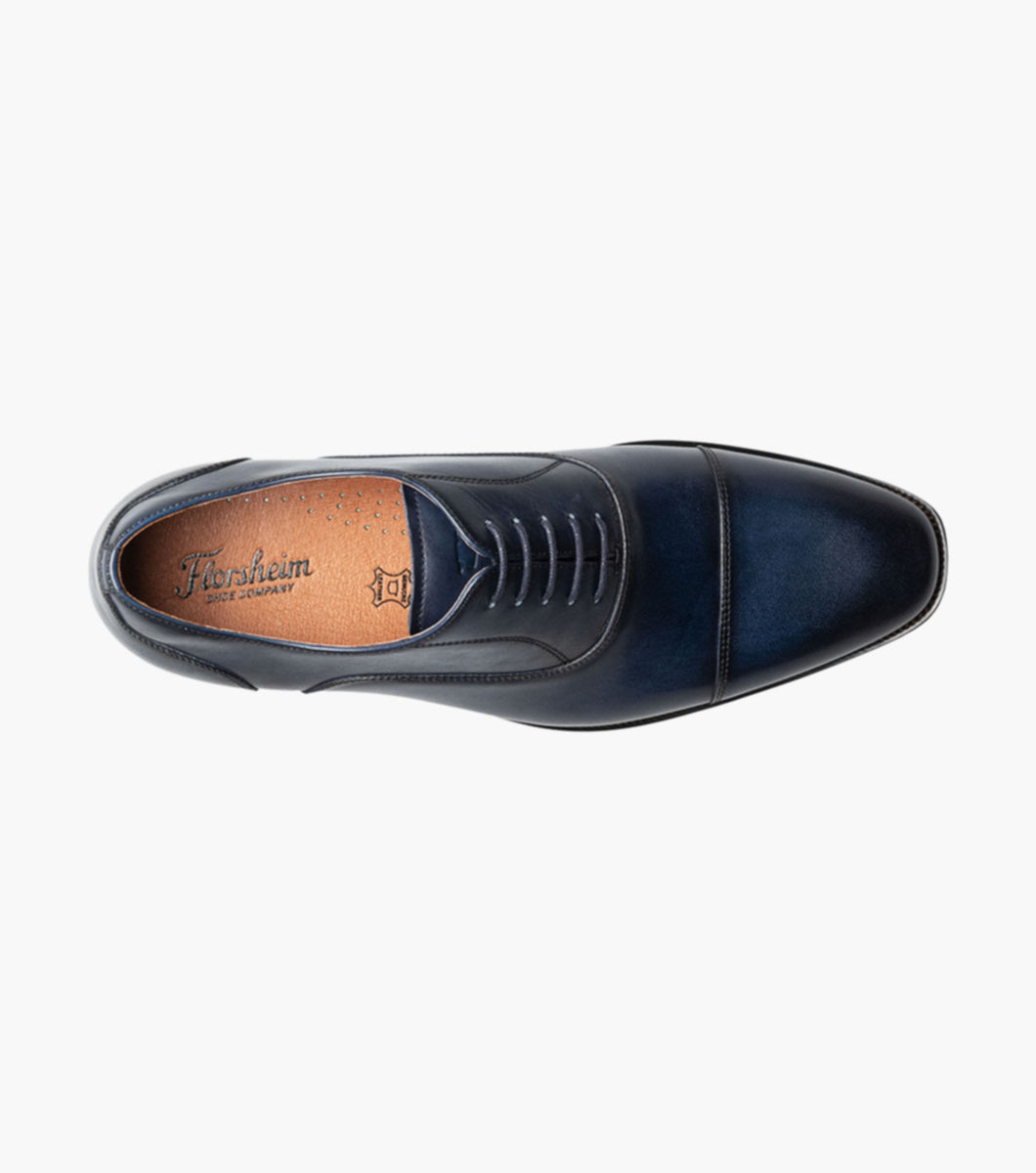 Florsheim 14447-410 Sorento Lux Cap Toe Balmoral Oxford Navy