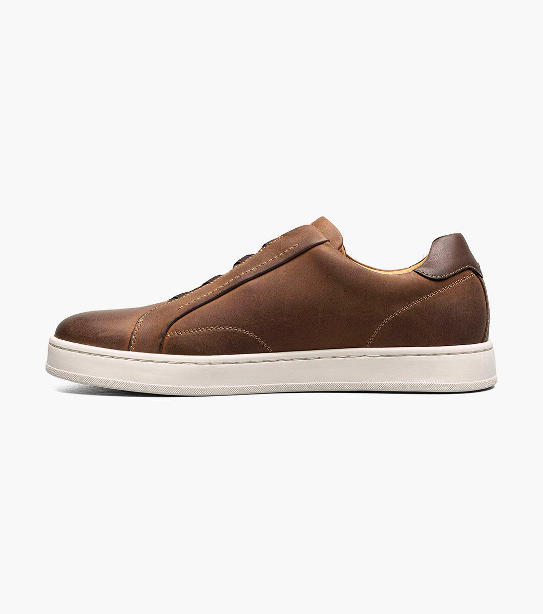 Florsheim 14457-215 Monopoli Elastic Lace To Toe Sneaker Chocolate Brown