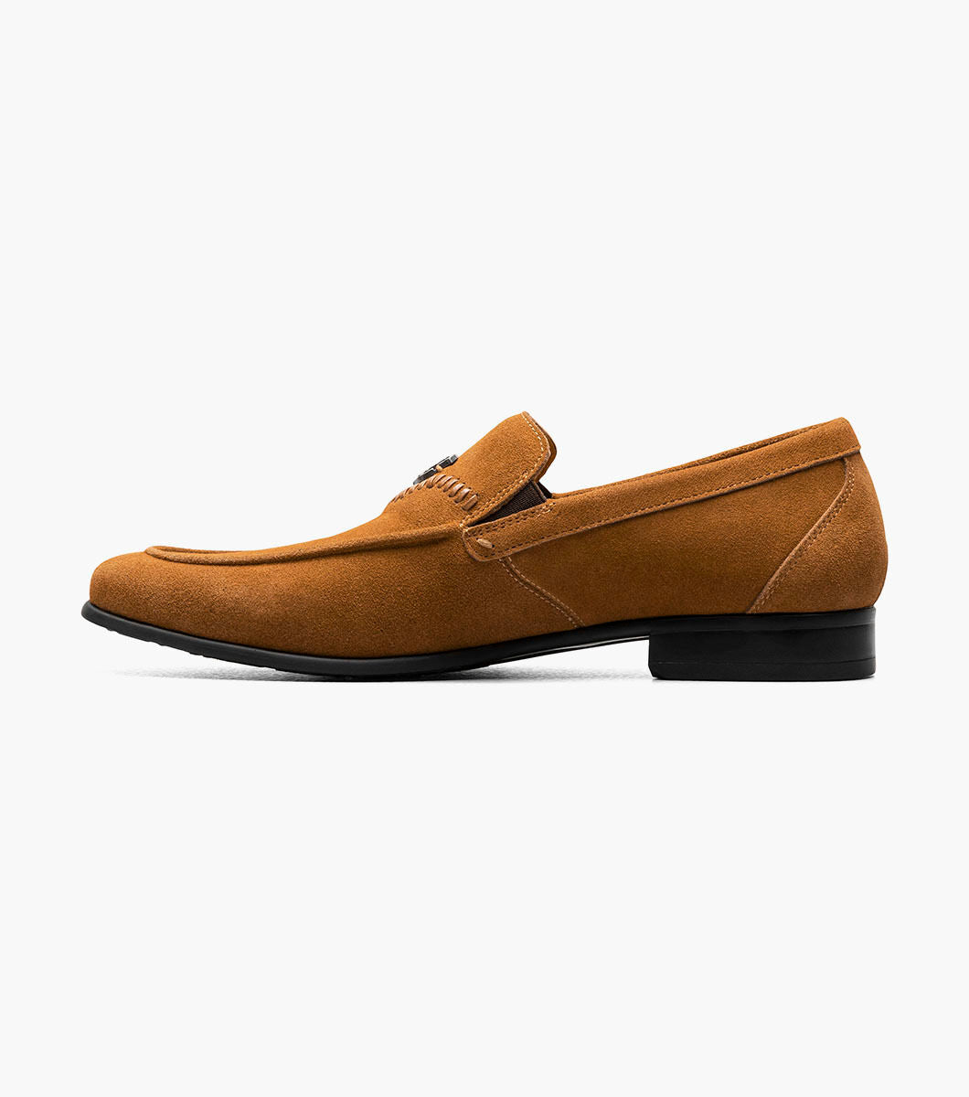 Stacy AdamsQuincy 25602-244 Moc Toe Bit Slip On Tan