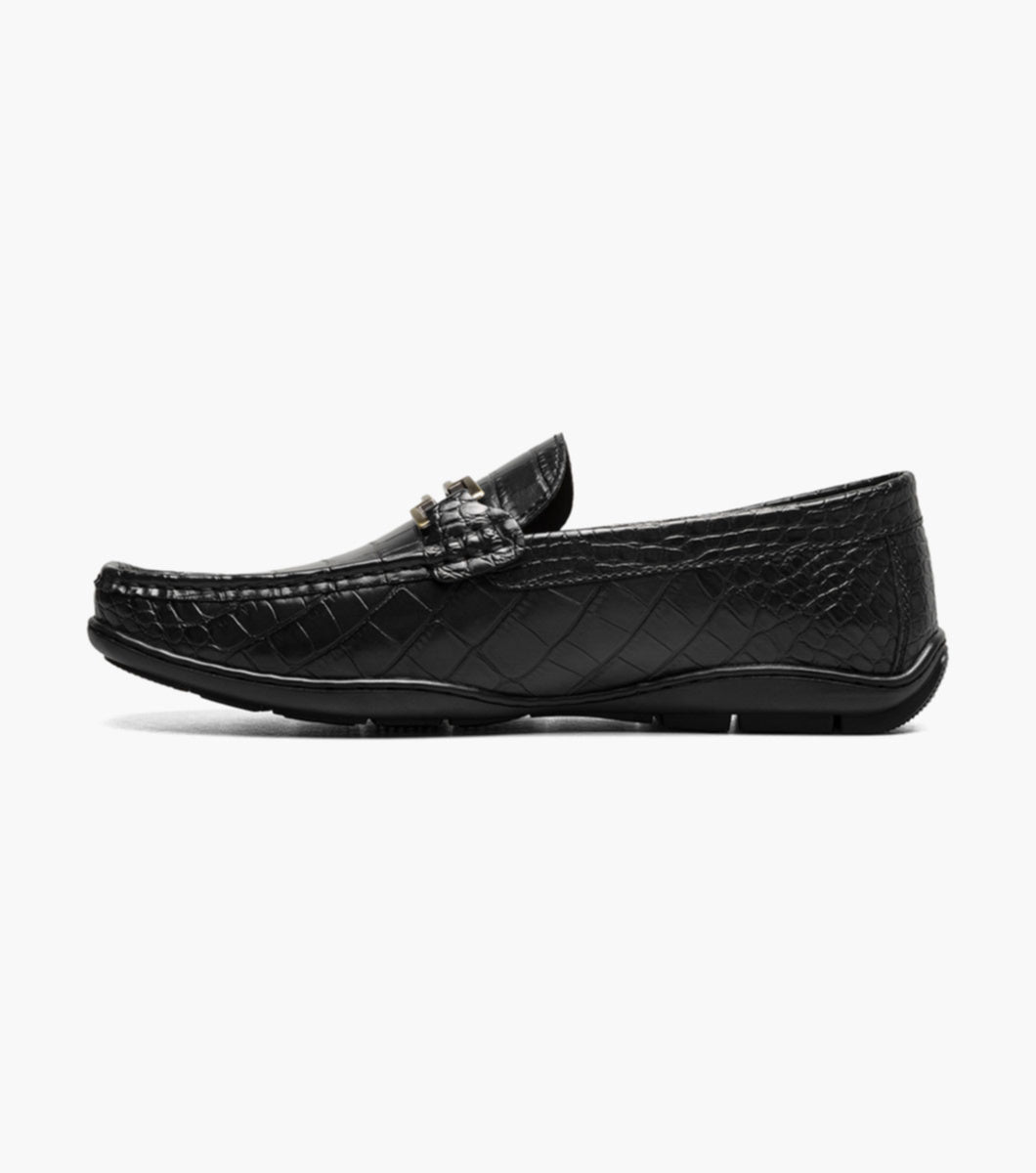 Stacy Adams 25703-001 Embrey Moc Toe Bit Slip On Black