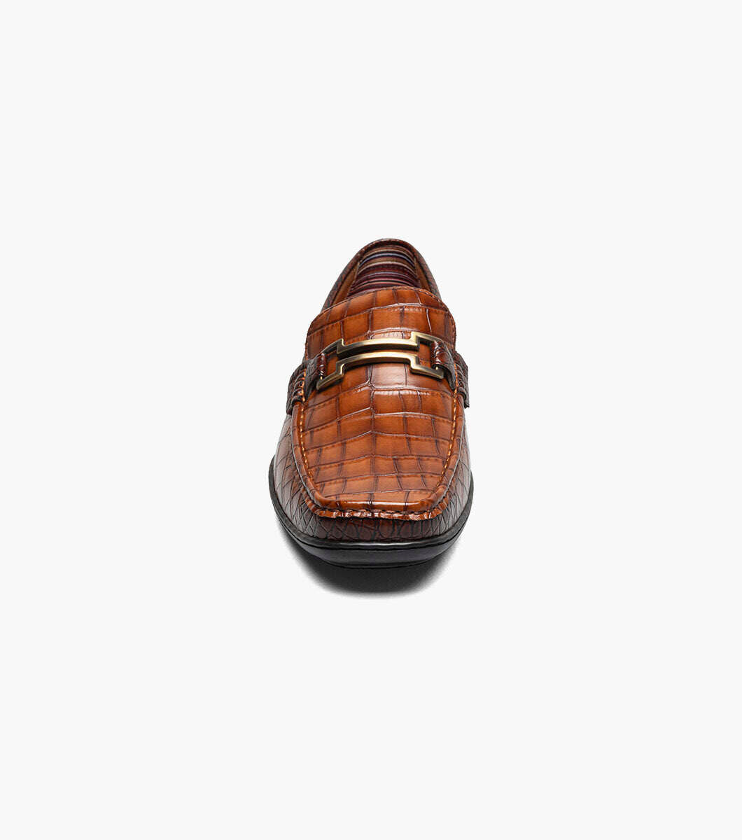 Stacy Adams 25703-221 Embrey Moc Toe Bit Slip On Cognac