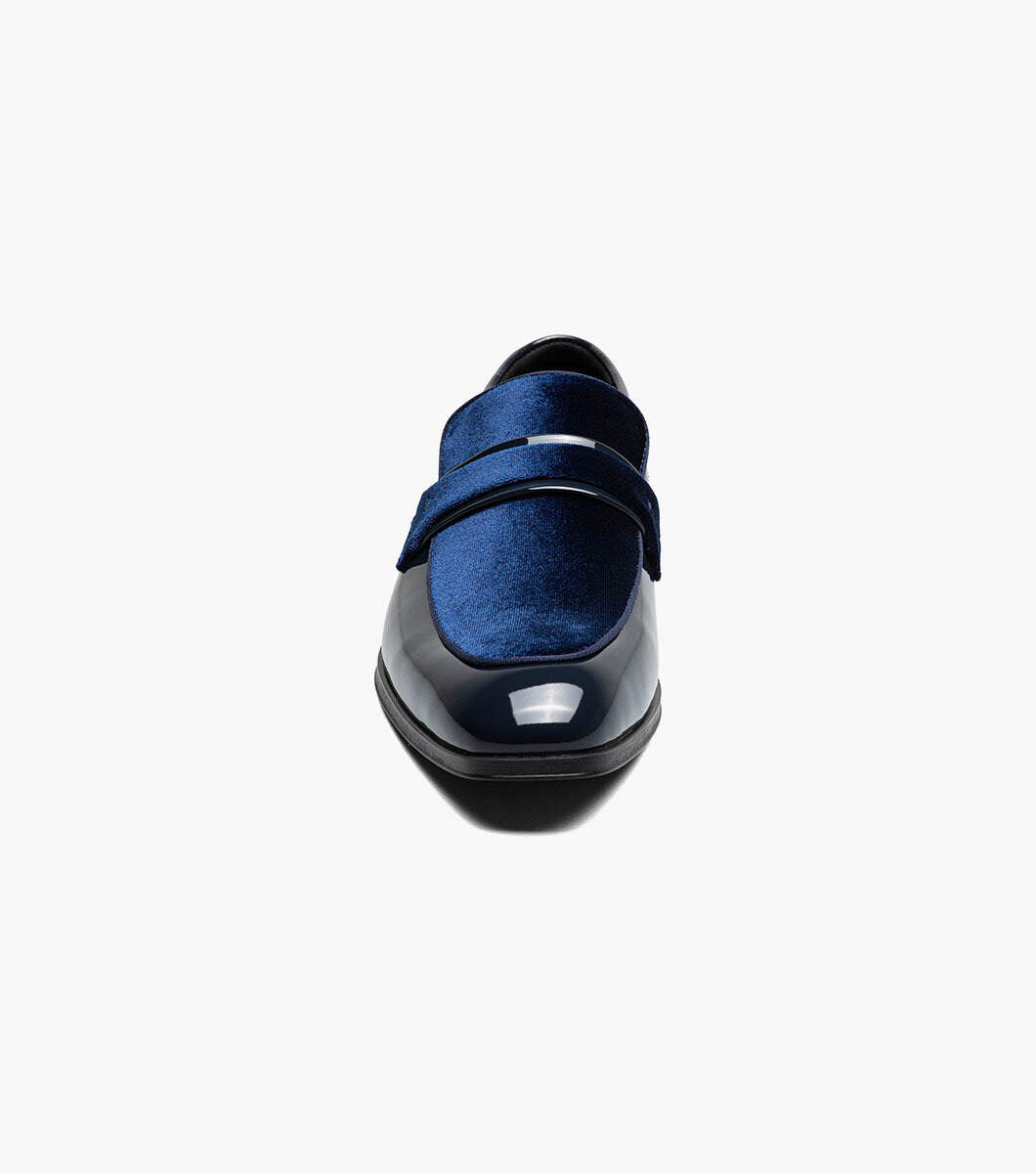 Stacy Adams 25686-410 Spratley Moc Toe Saddle Slip On Navy