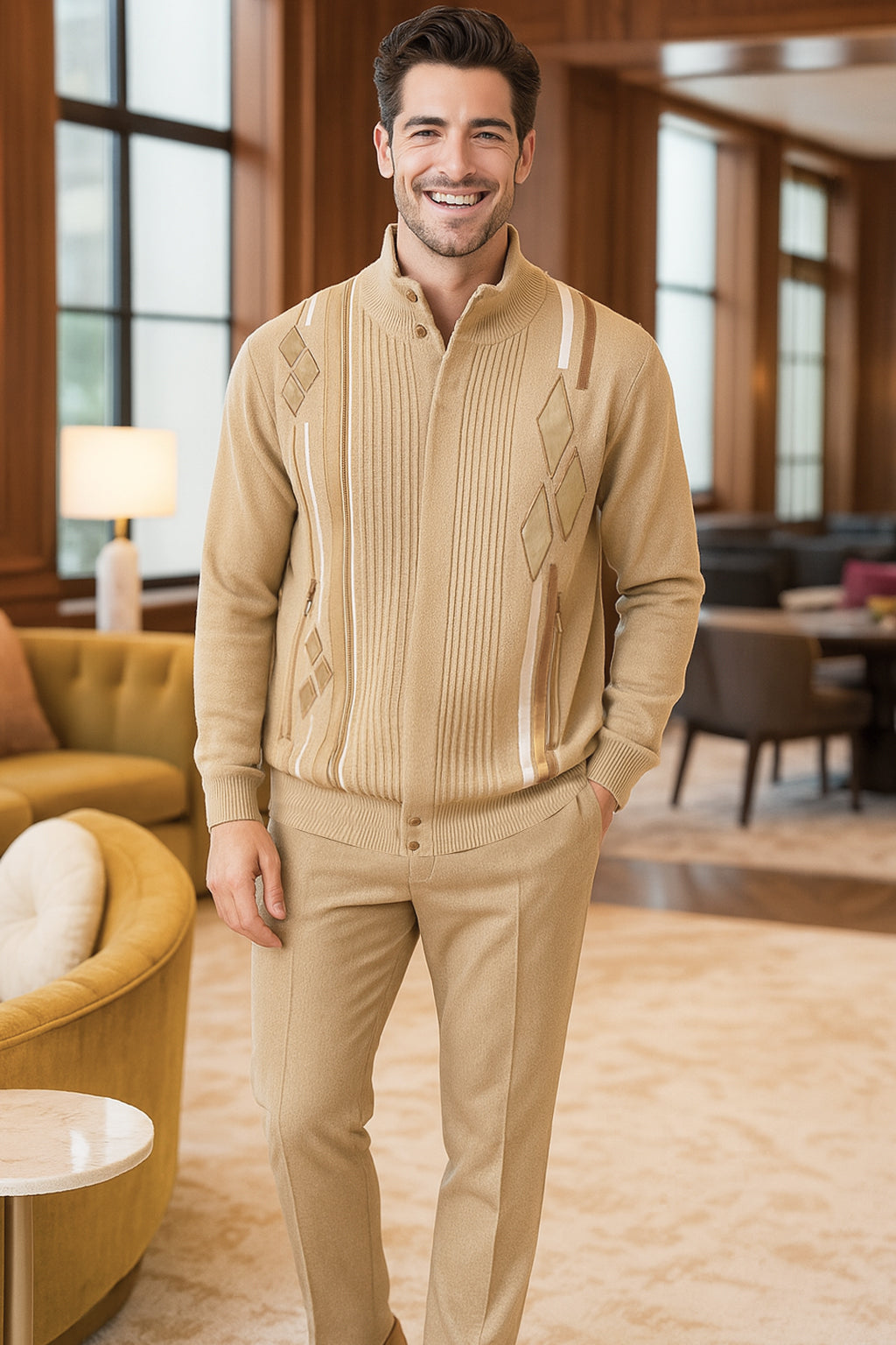 Silver Silk 11009 Sweaters Tan