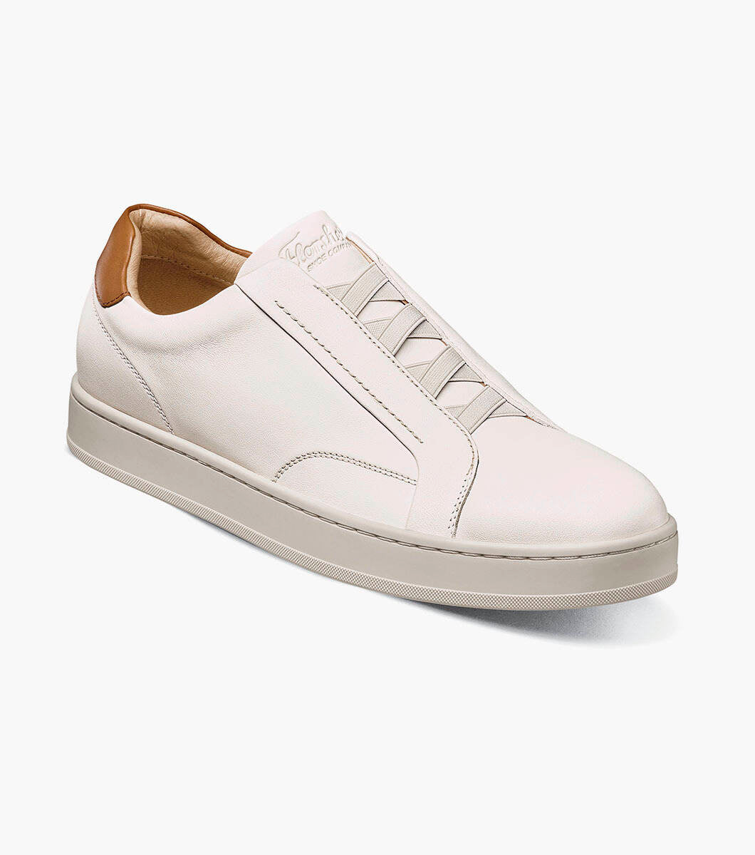 Florsheim 14457-113 Monopoli Elastic Lace To Toe Sneaker Cream