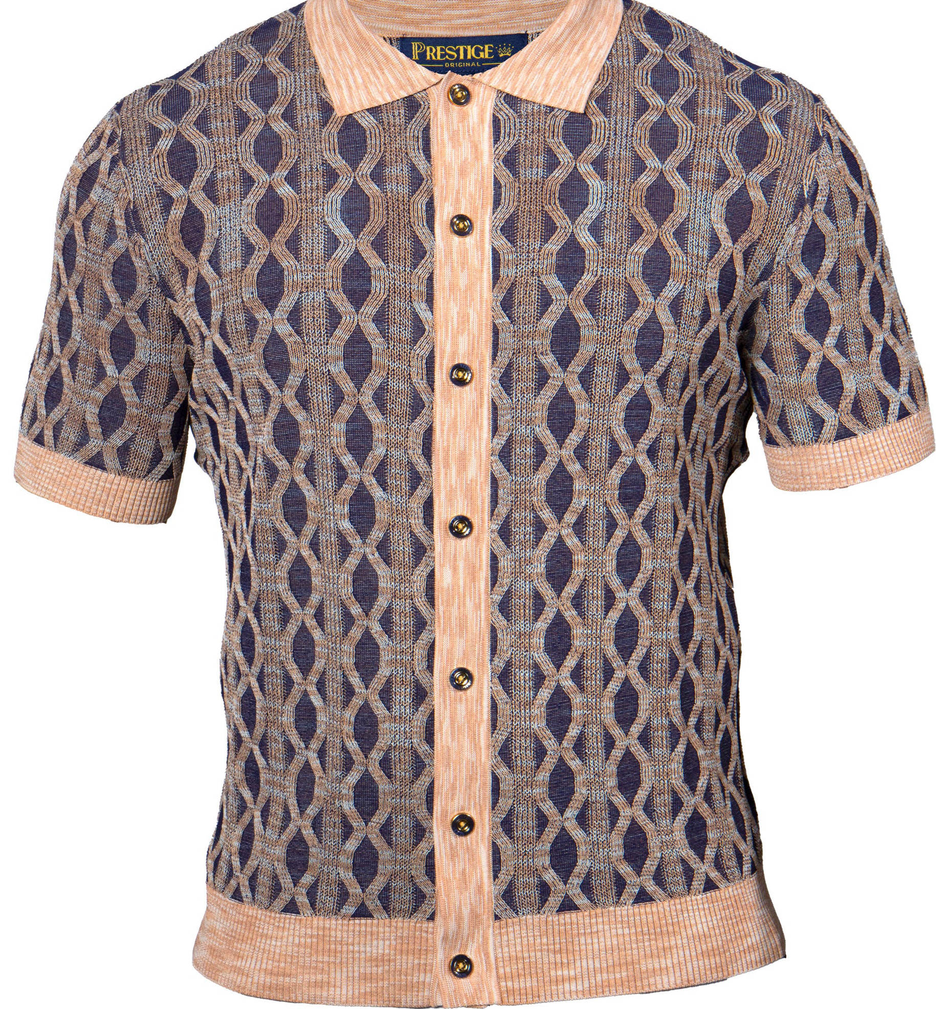 Prestige CMK-304 Luxury Short Sleeve Knit Navy