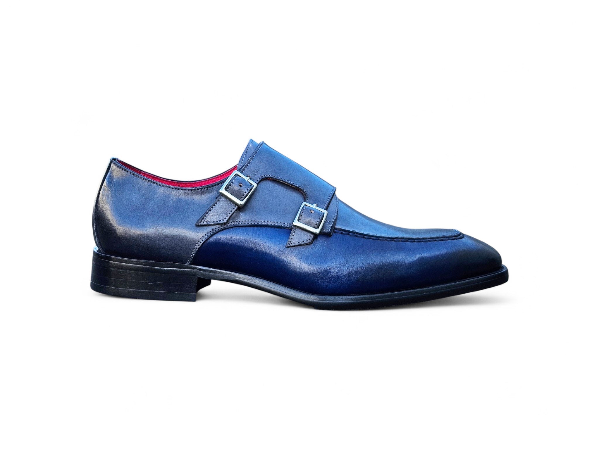 Double Monk Strap Two Tone Loafer