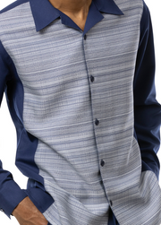 Montique 2360 Long Sleeve Two Piece Set Navy
