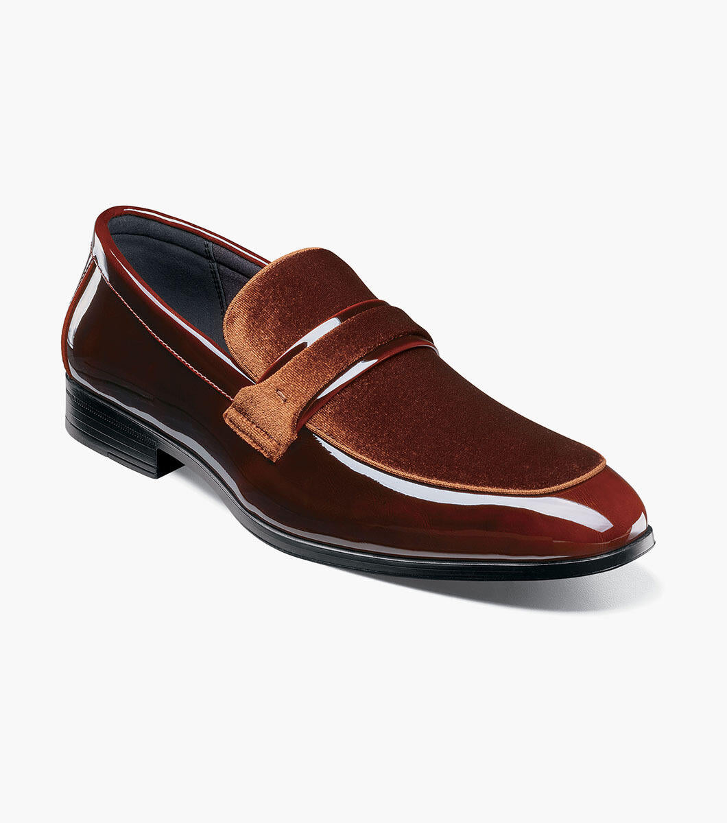 Stacy Adams 25686-200 Spratley Moc Toe Saddle Slip On Brown