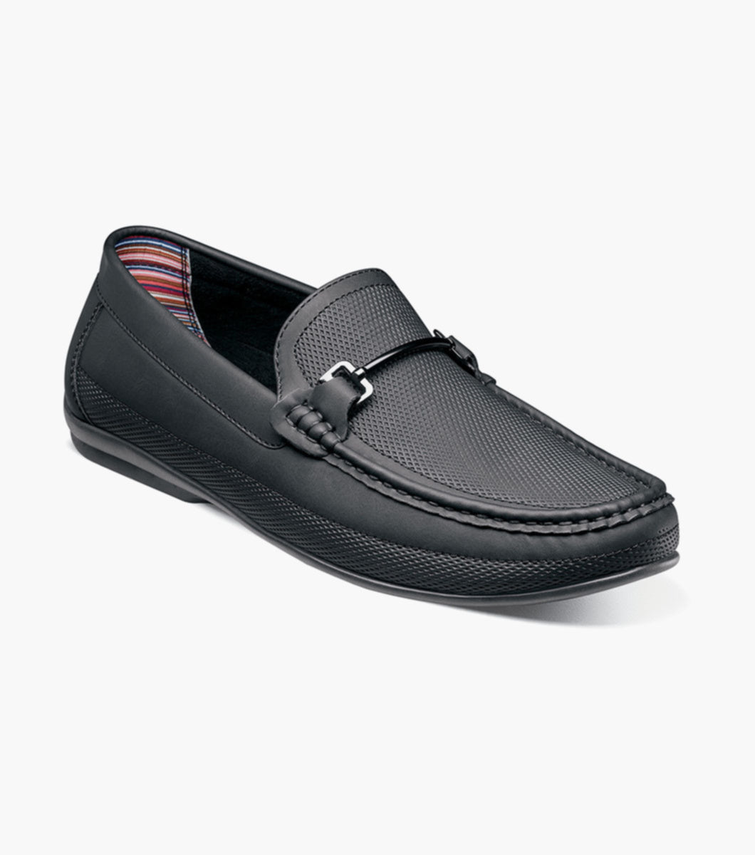 Stacy Adams 25760-001 Colton Moc Toe Bit Slip On Black