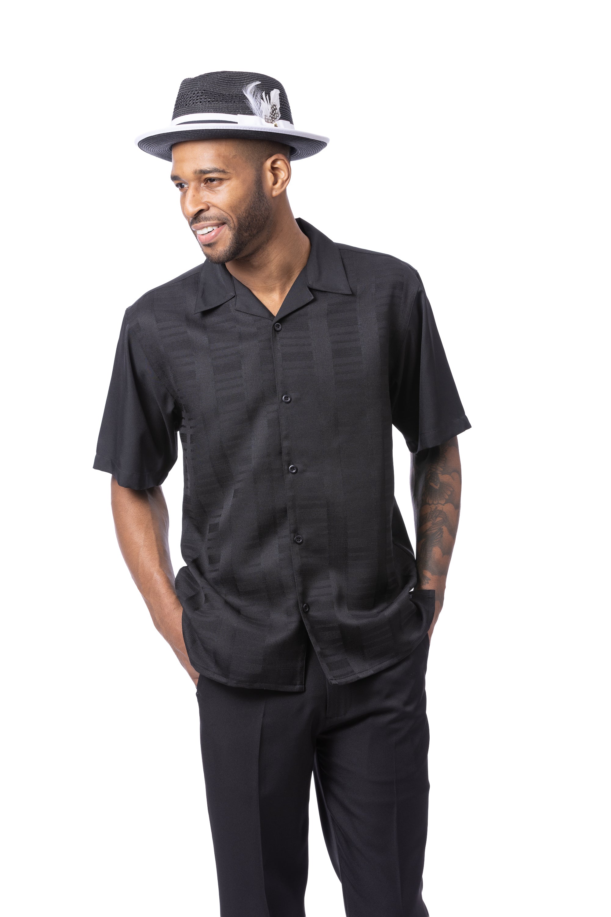 Montique 2612 Two Piece Set Black