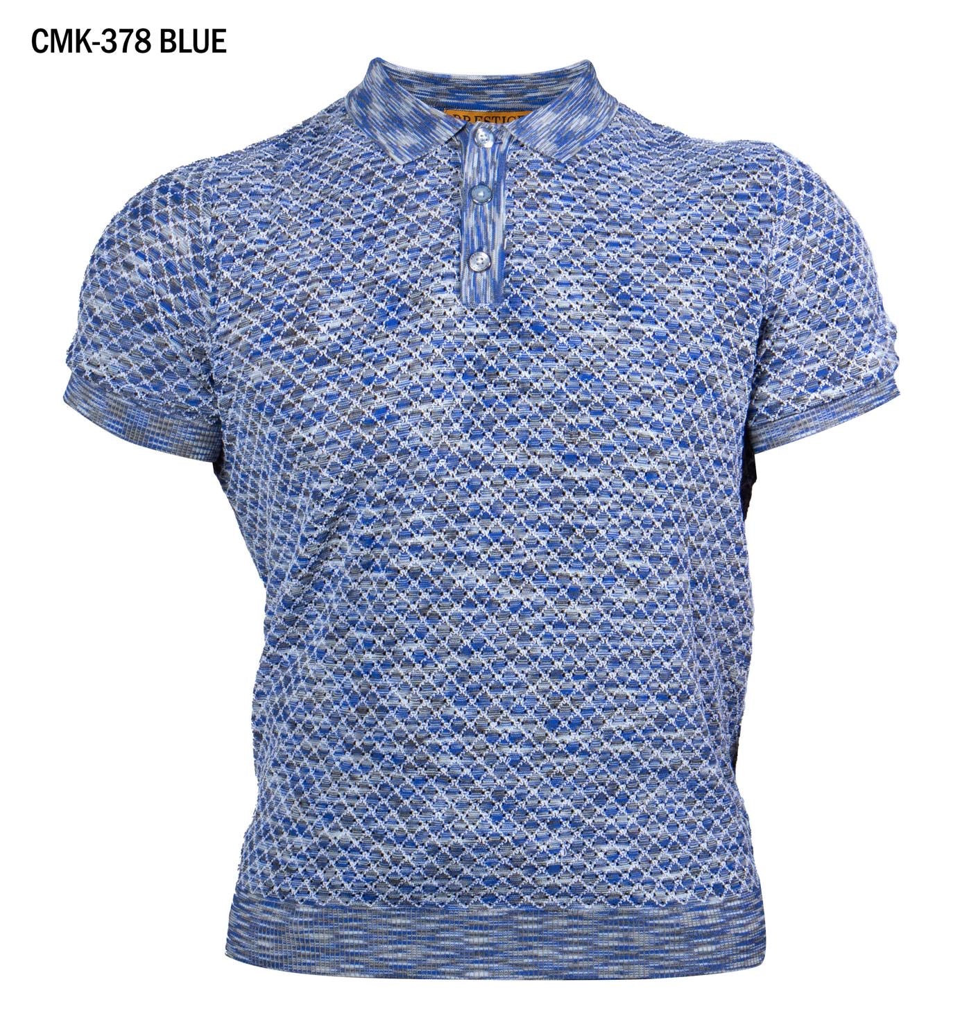 Prestige CMK-378 Short Sleeve Polo Blue