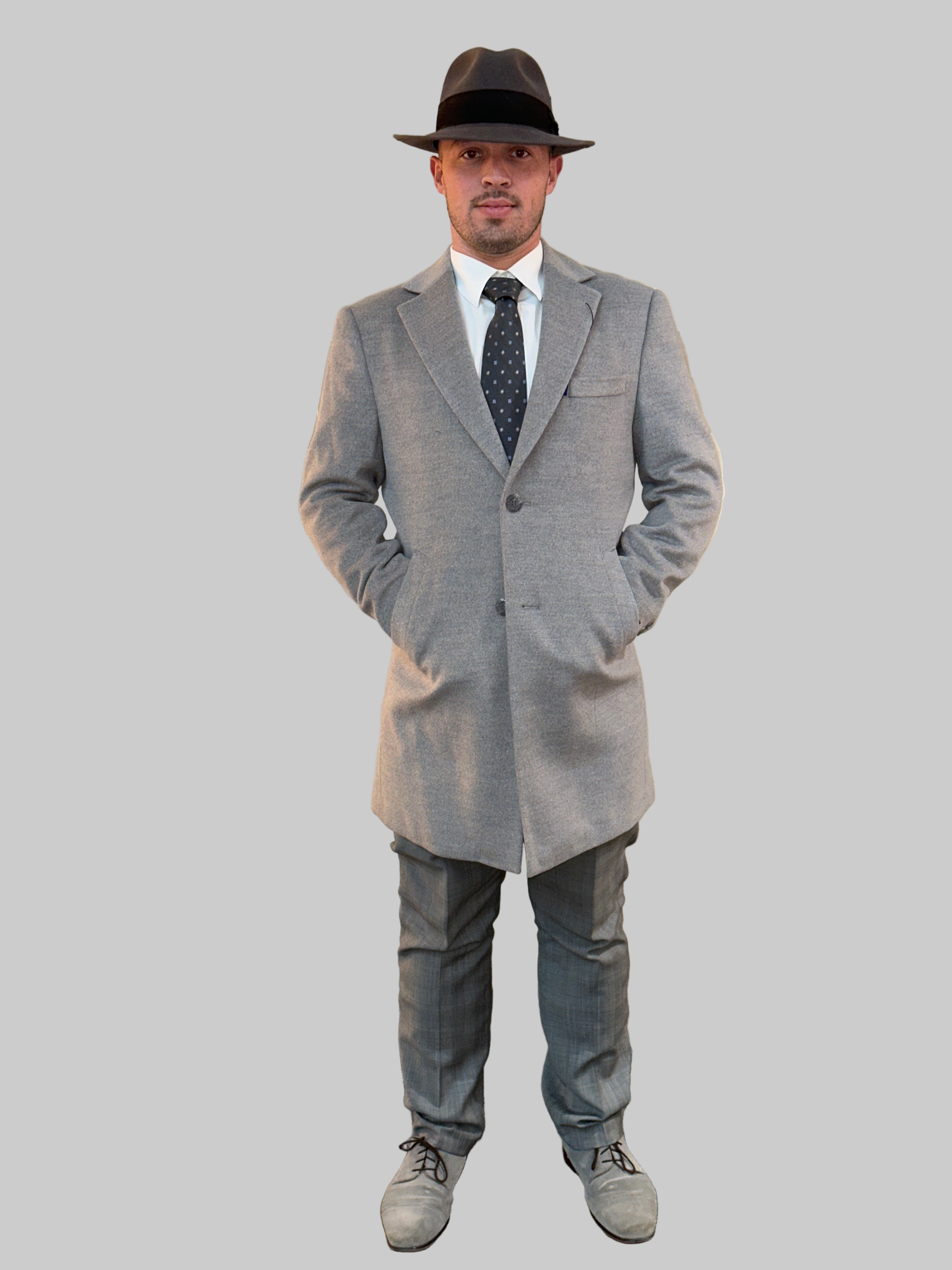 Caravelli L600912E Elliot 3/4 Coat Light Grey