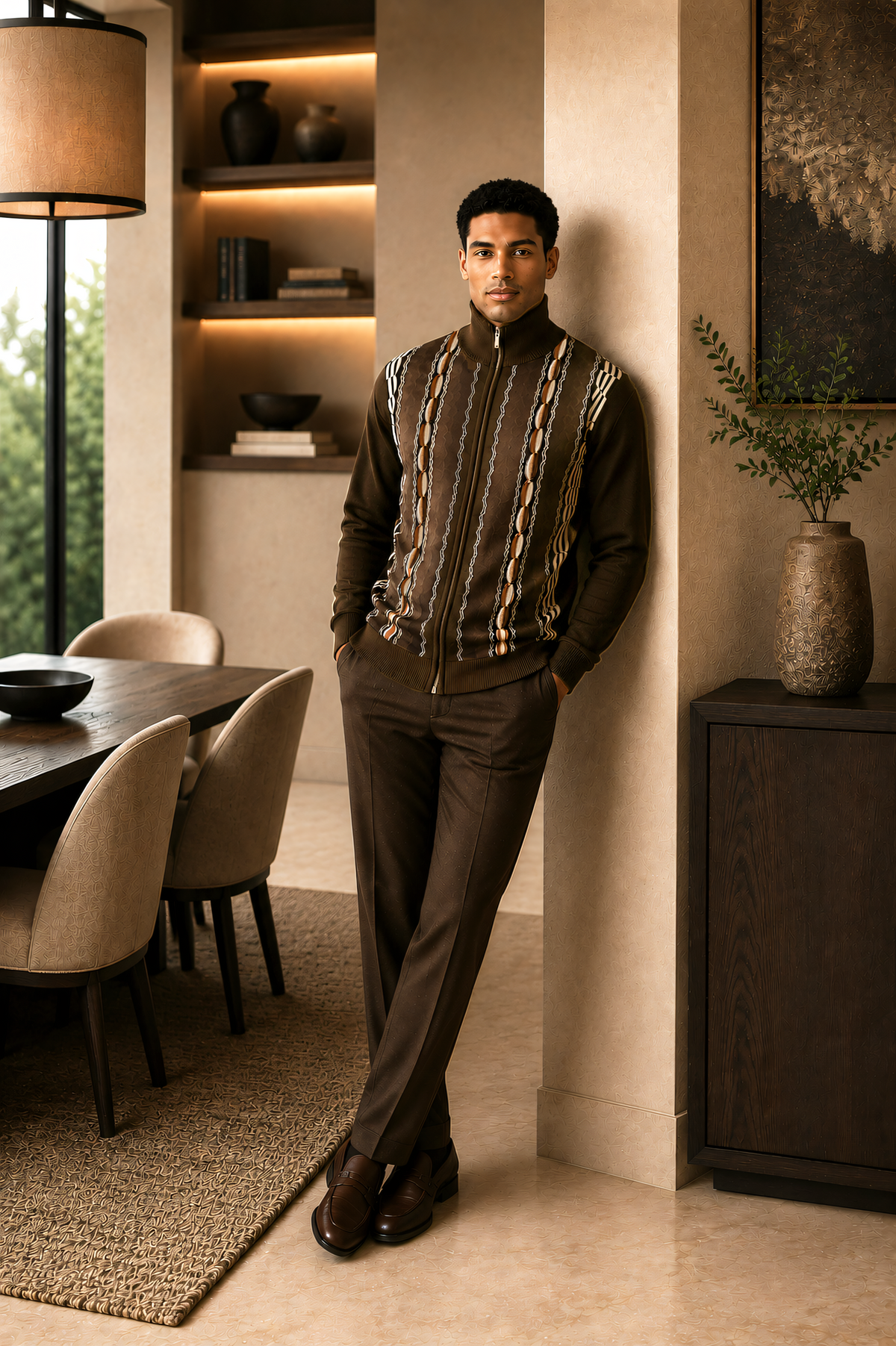 Silver Silk 31001 Sweater Brown