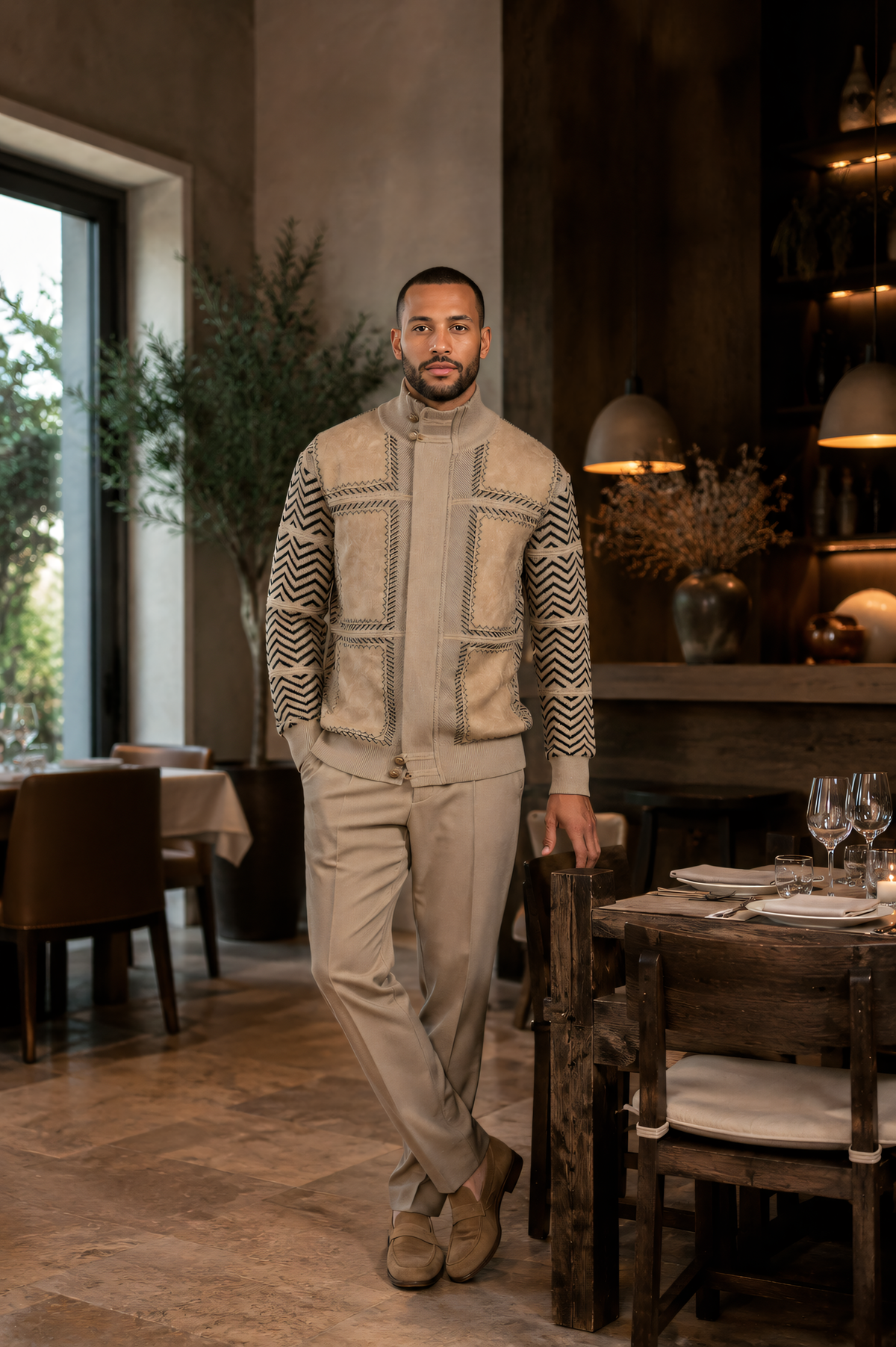 Silver Silk 31006 Sweater Taupe