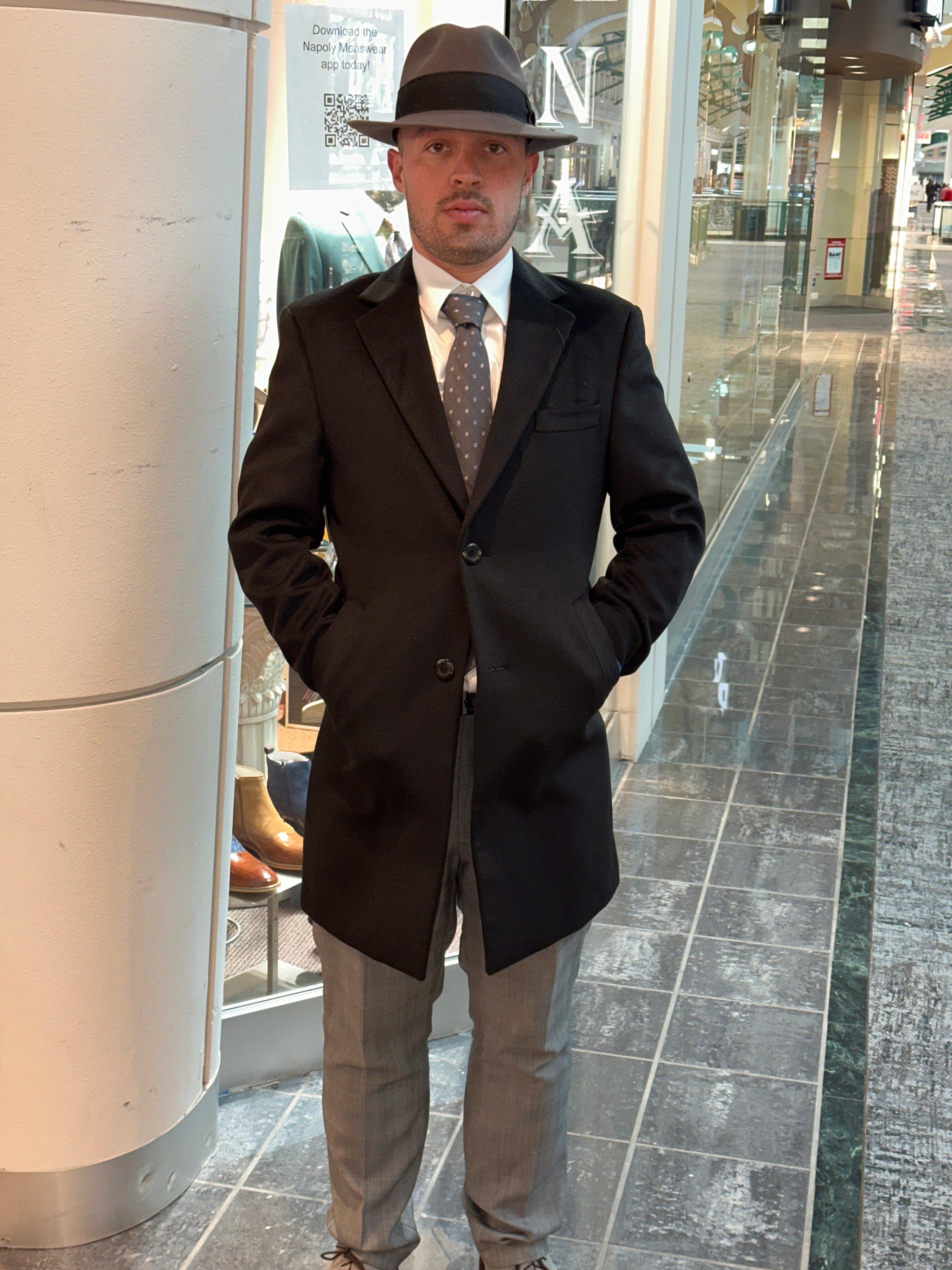 Caravelli L600912E Elliot 3/4 Coat Black