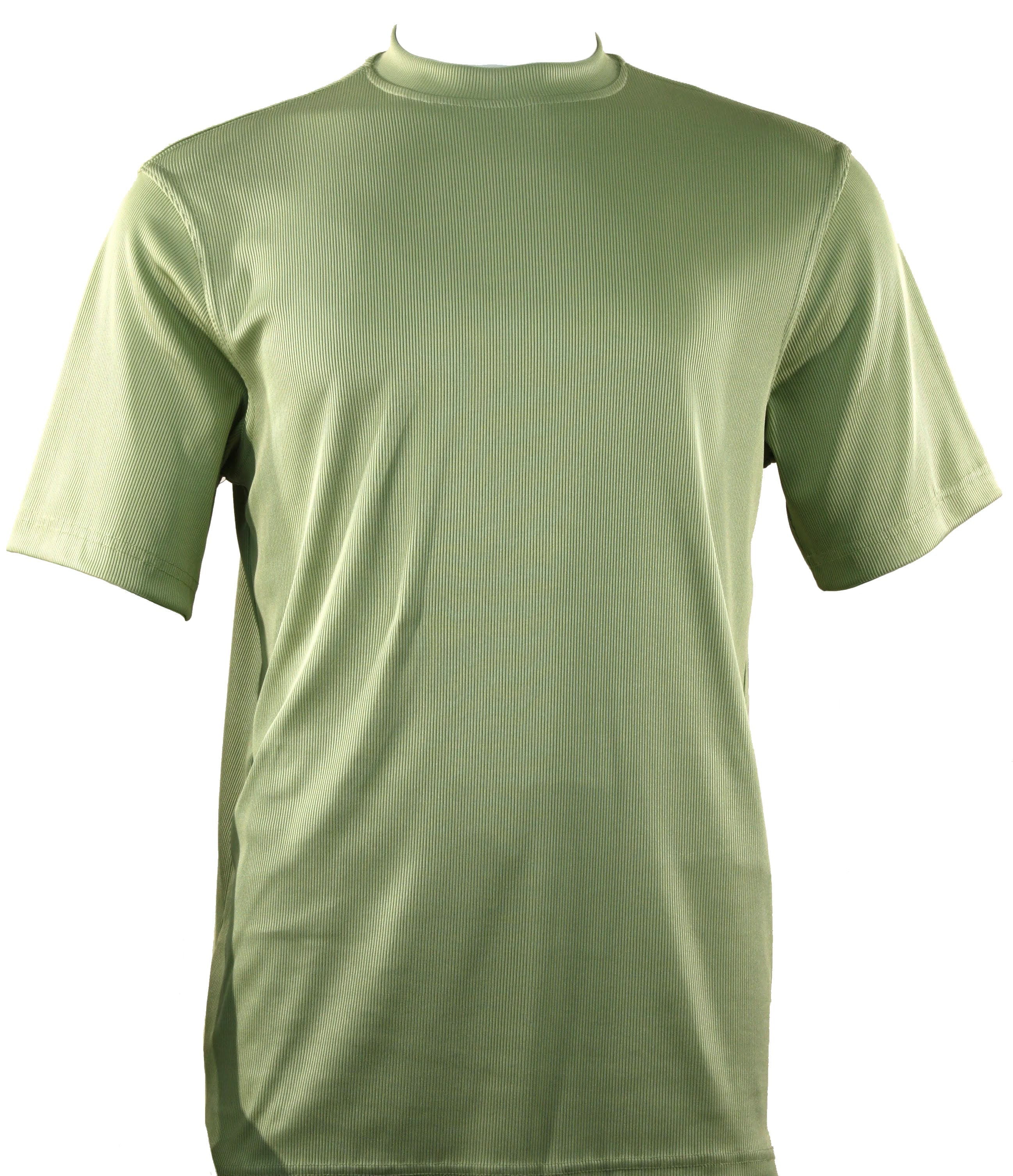 Log-In By Bassiri 218 knit Short Sleeve Mock Neck Mint