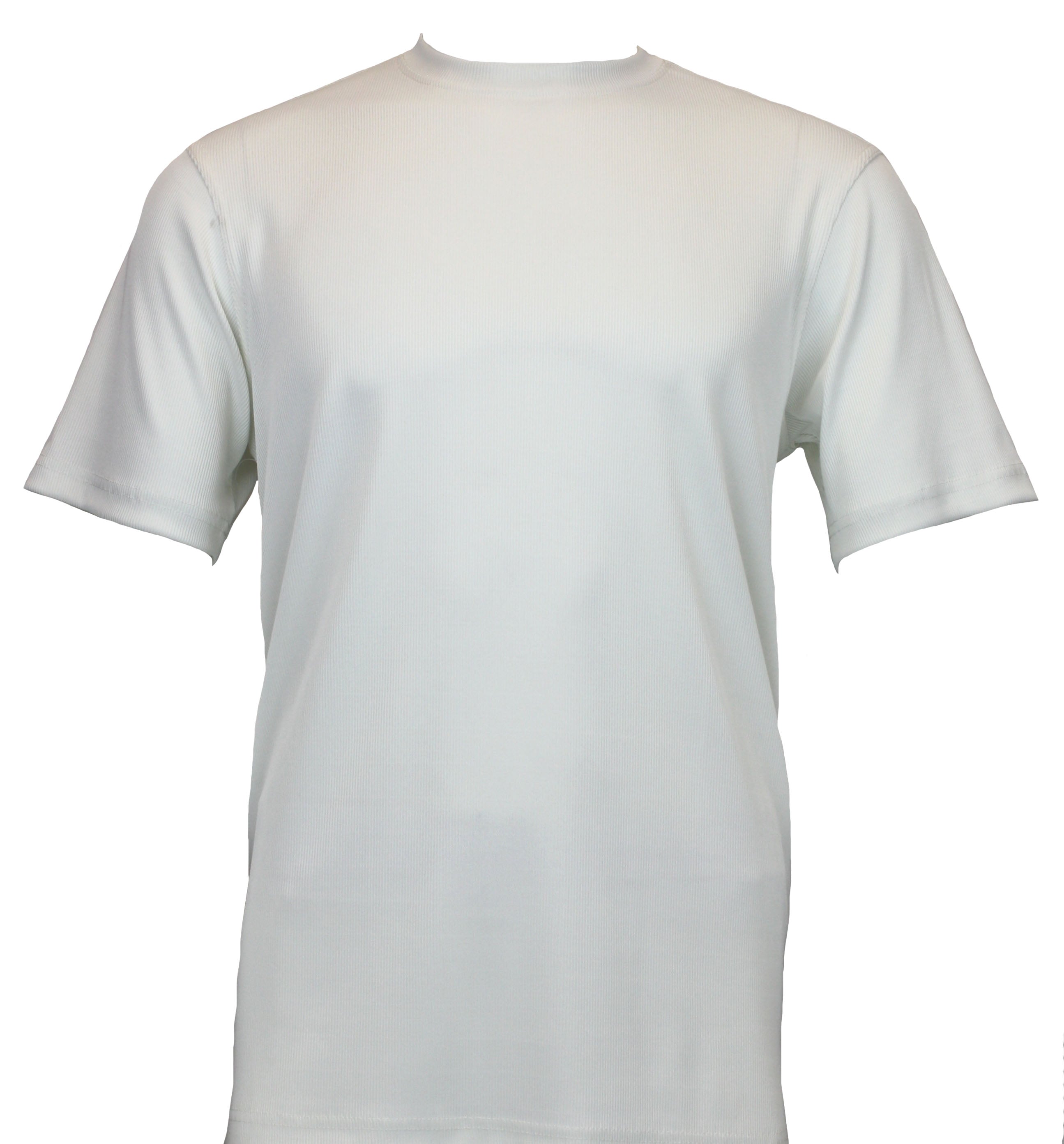 Log-In By Bassiri 218 knit Short Sleeve Mock Neck Ivory