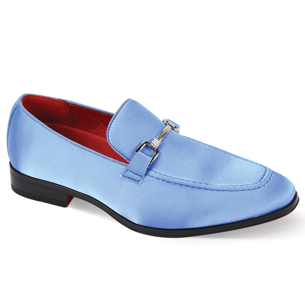 light blue mens dress shoes After Midnight Men's Satin Slip On Loafers with Silver Buckle - Prom & Wedding Size:7y All Styles A dress shoe to Pre-order * Wearea Studio