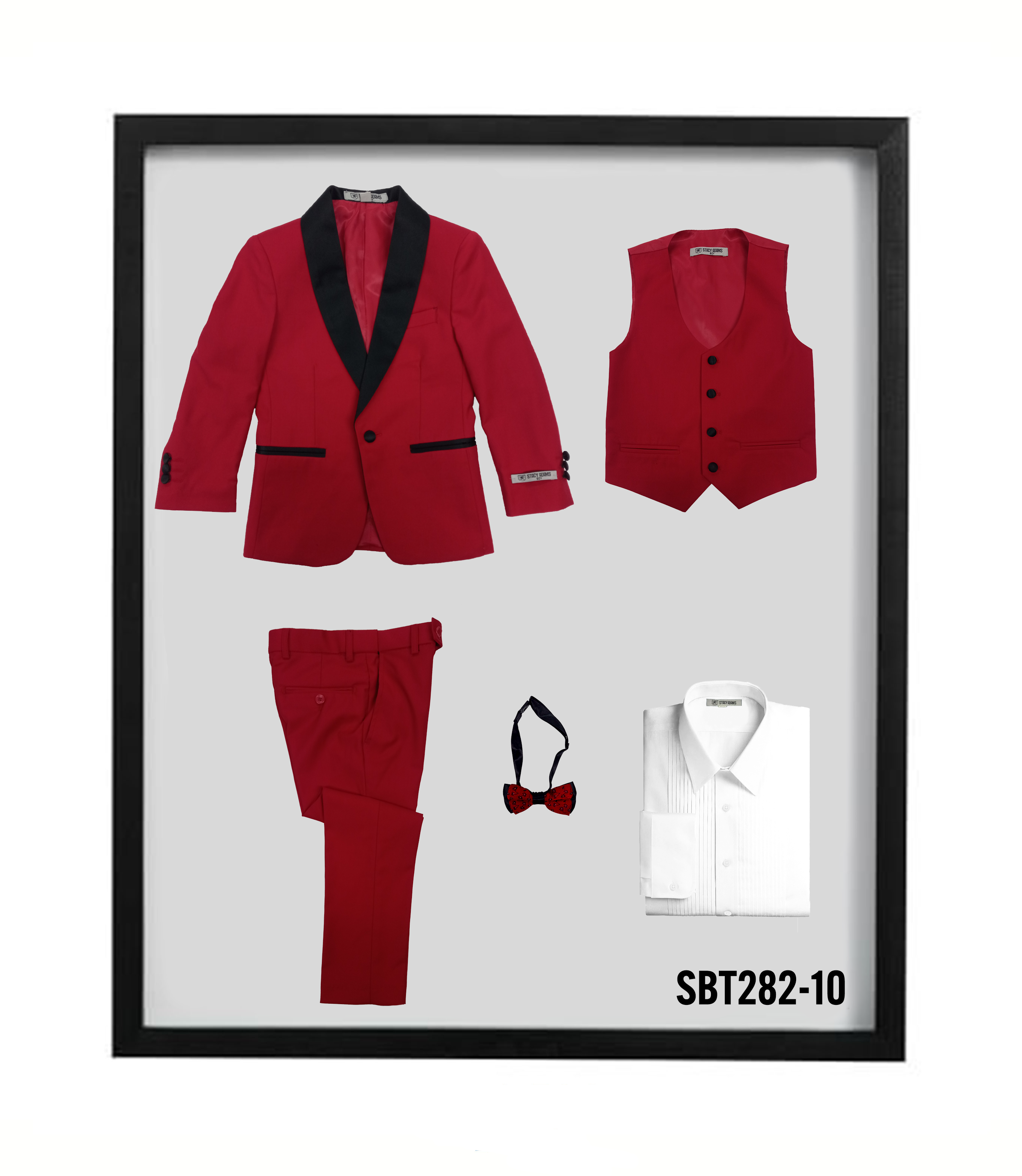 Stacy Adams SBT282/10 Boys Tuxedo Red