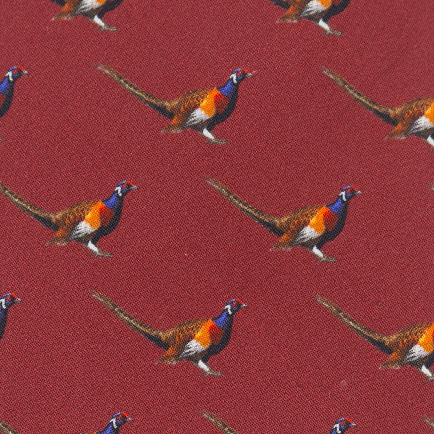 Pheasant Burgundy Men's Tie