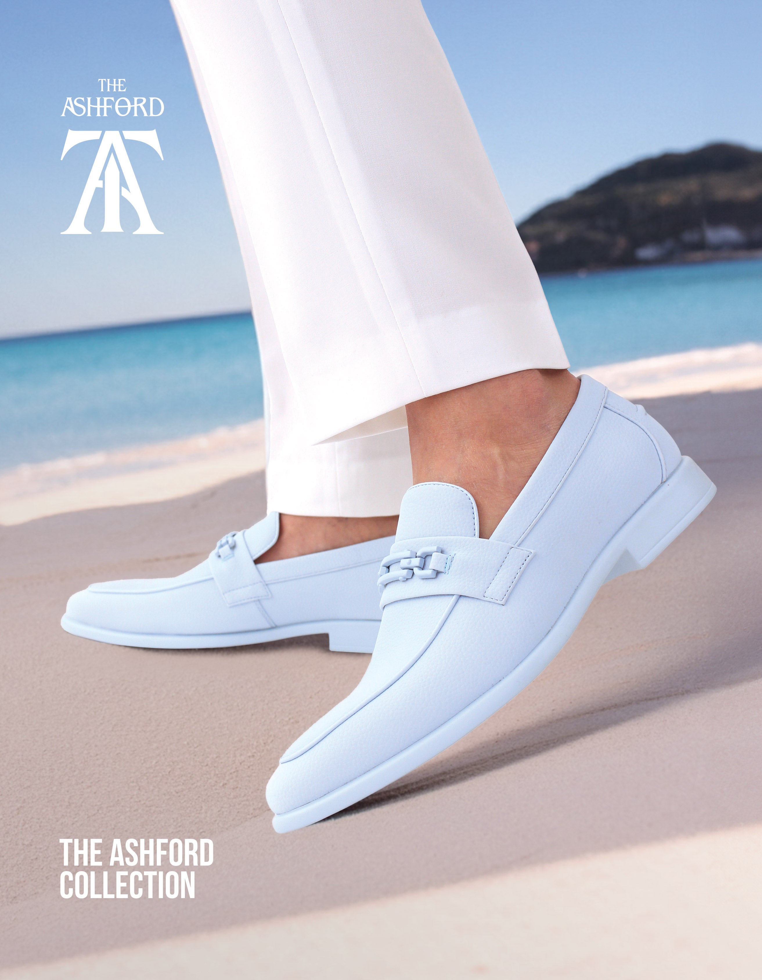 The Ashford Collection ASH4 Slip On Light Blue