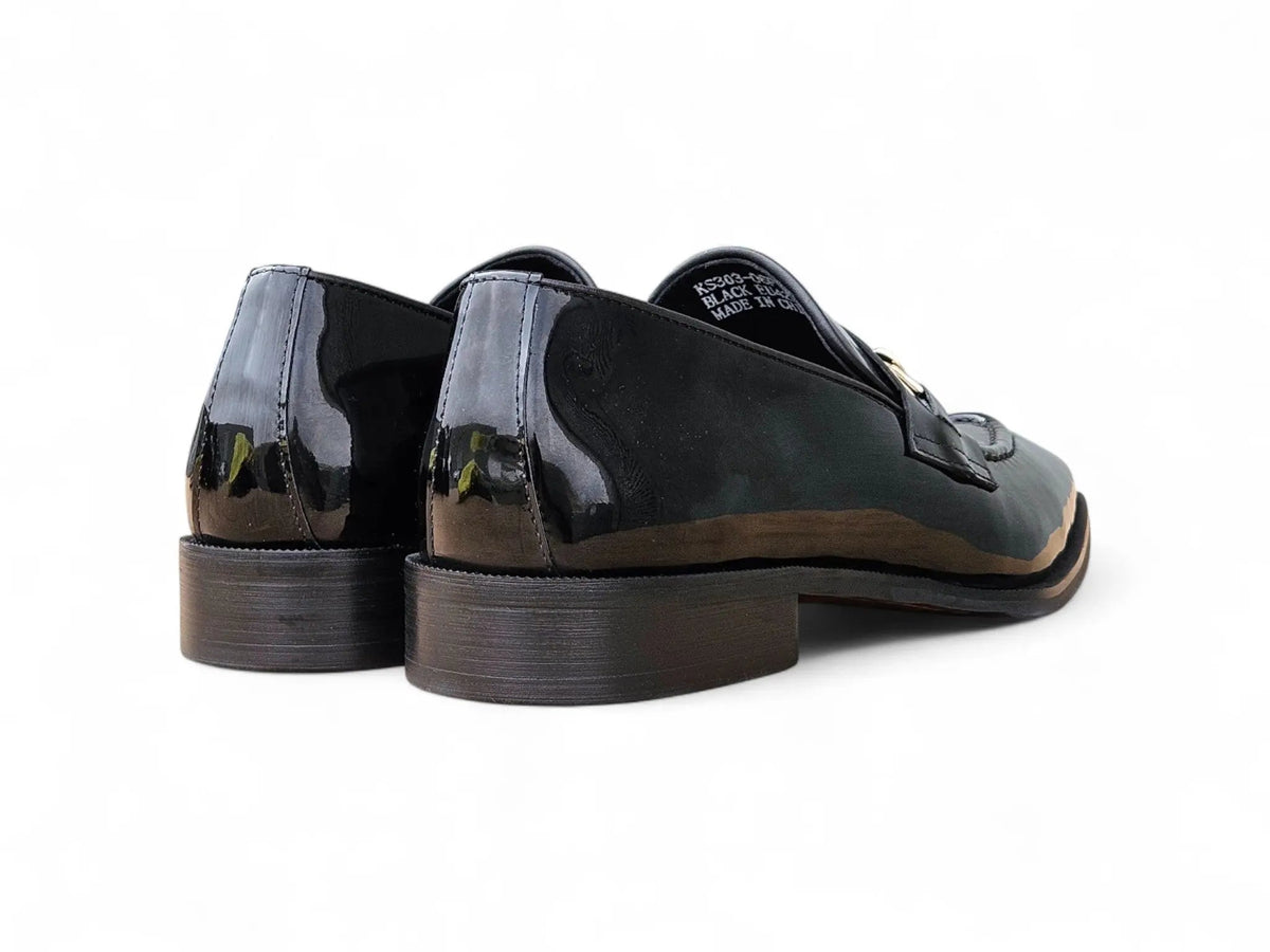 Amber Patent Leather Chain Loafer