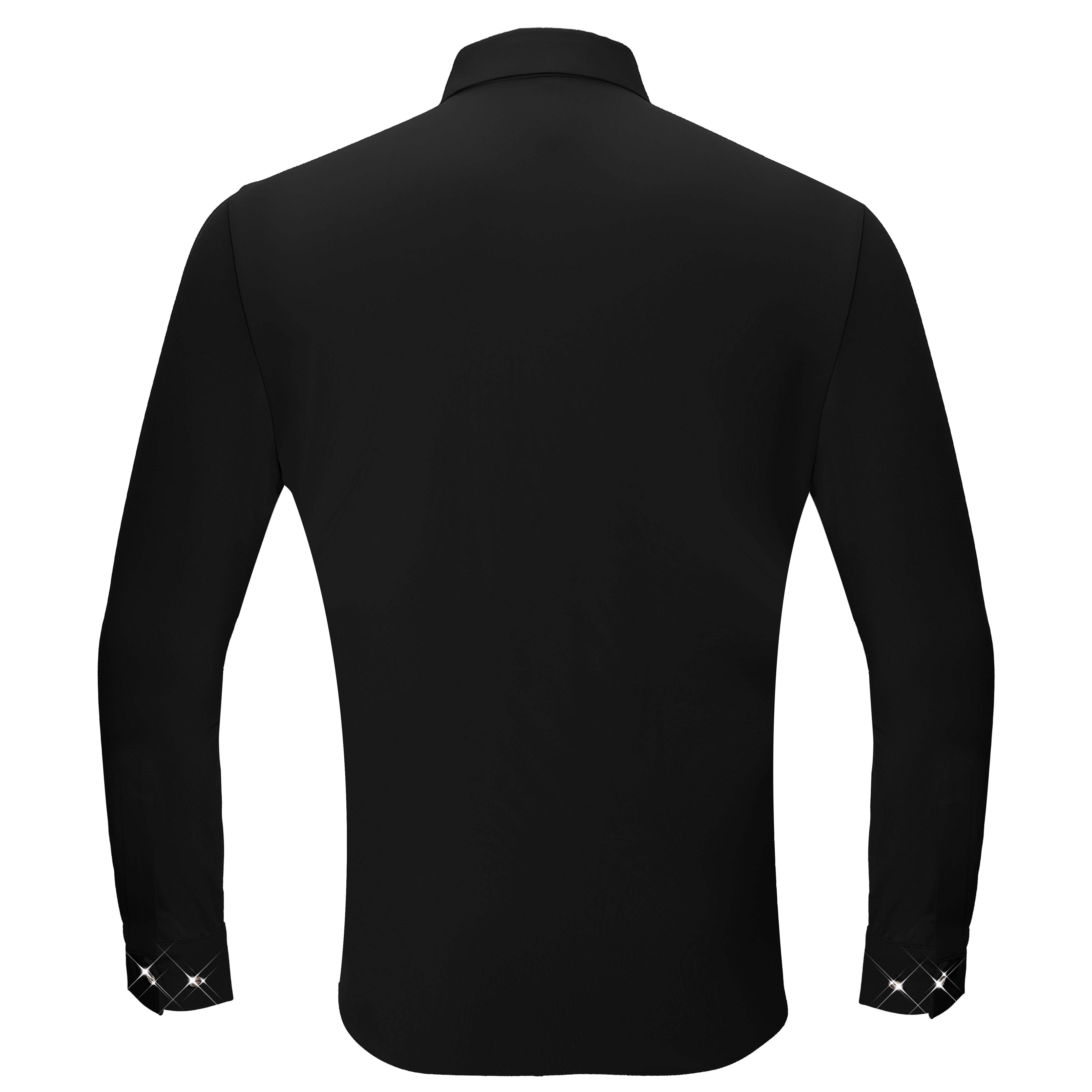 Climbing Heights Rhinestone Button-Up Shirt BLACK