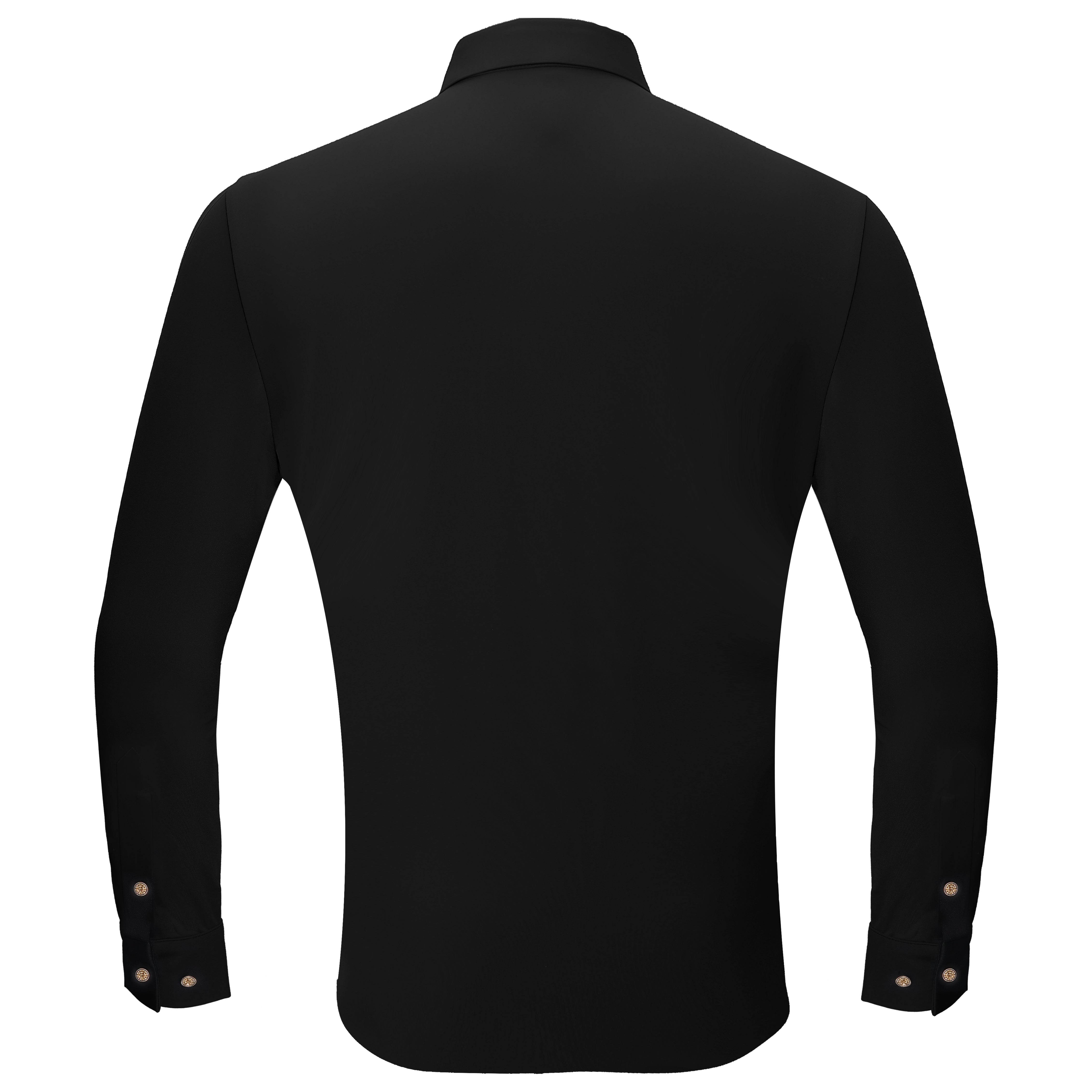 Crystal Flex Button-Up Shirt BLACK/GOLD