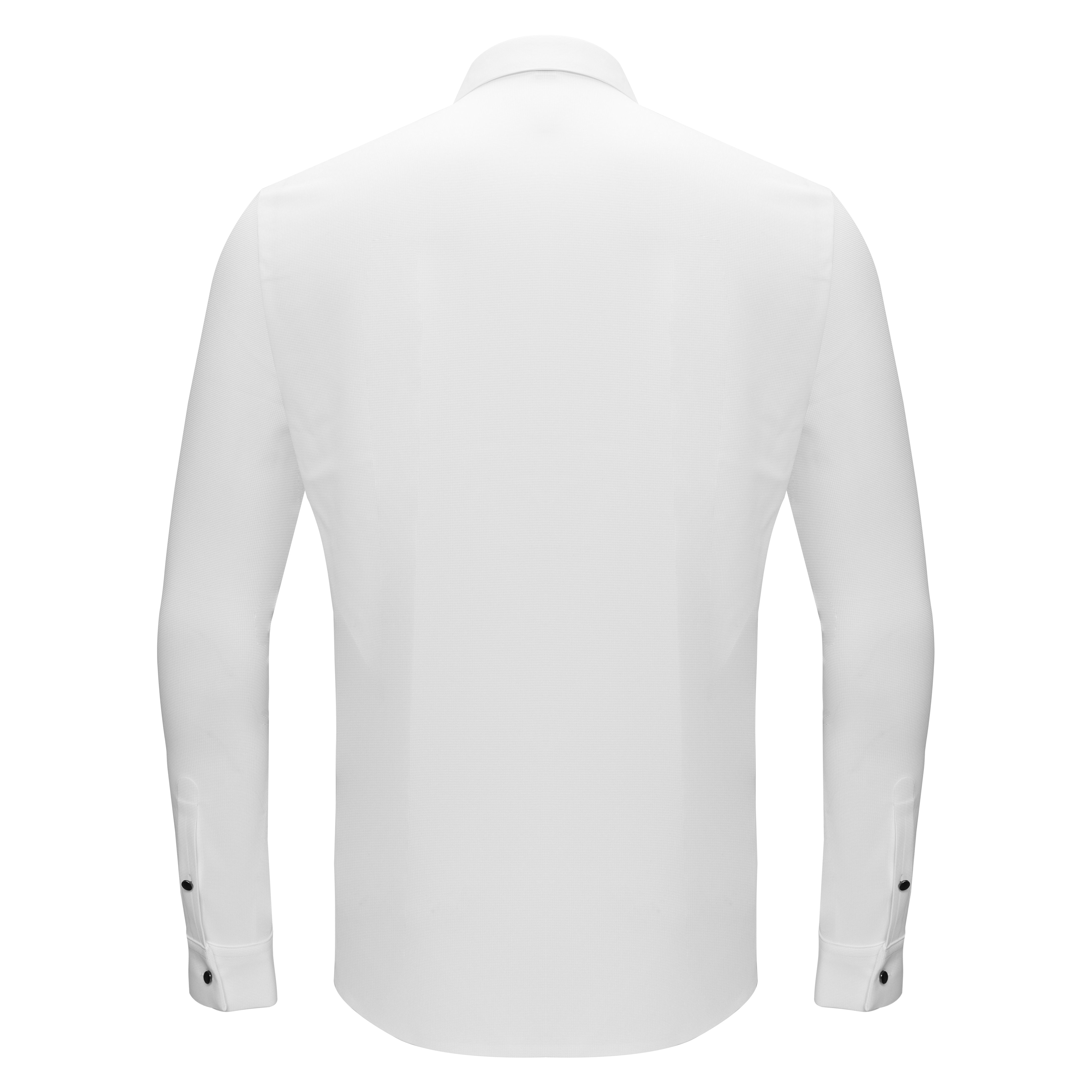 Silver Sophistication Button-Up Shirt WHITE