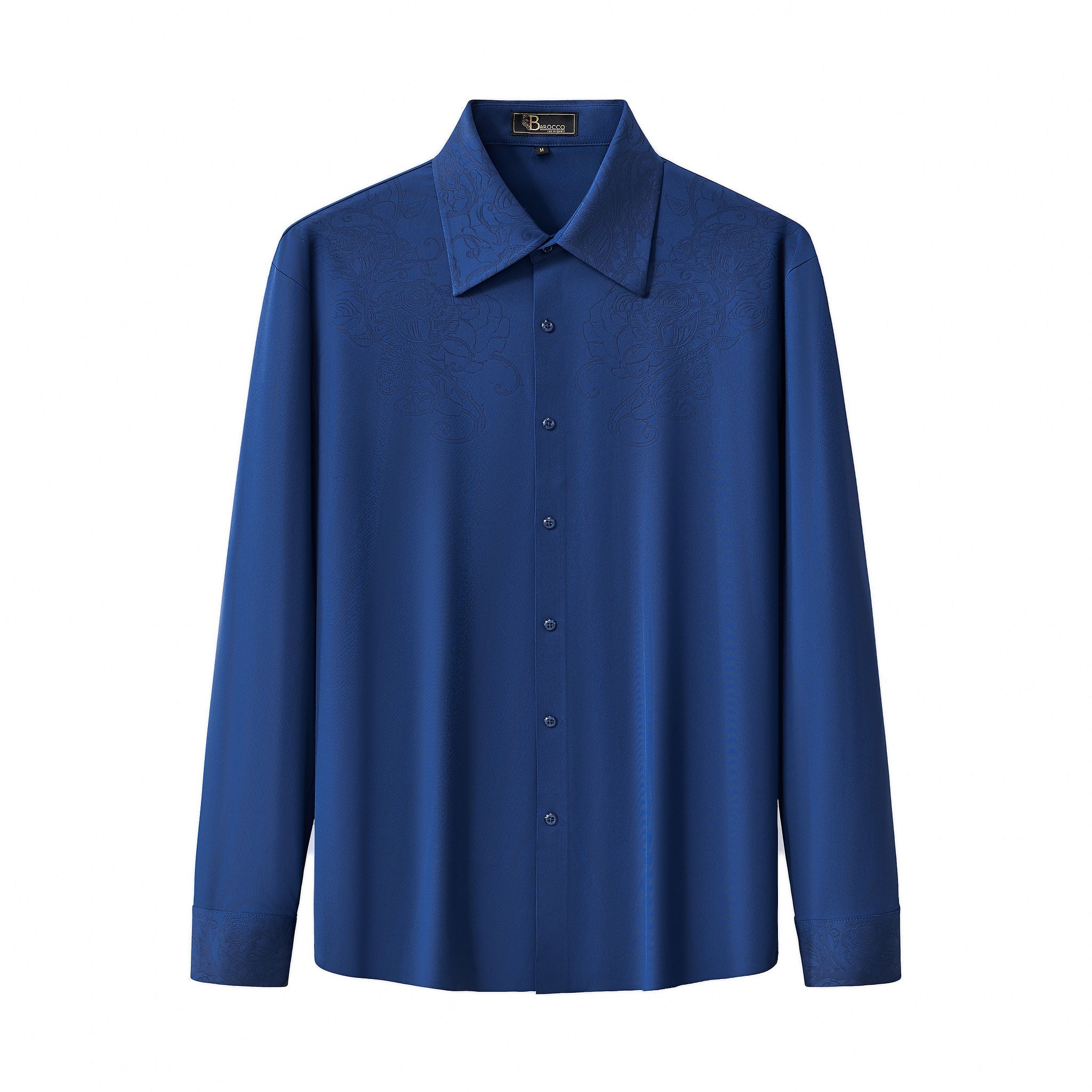 Rose Éclat Emboss Shirt DARK BLUE