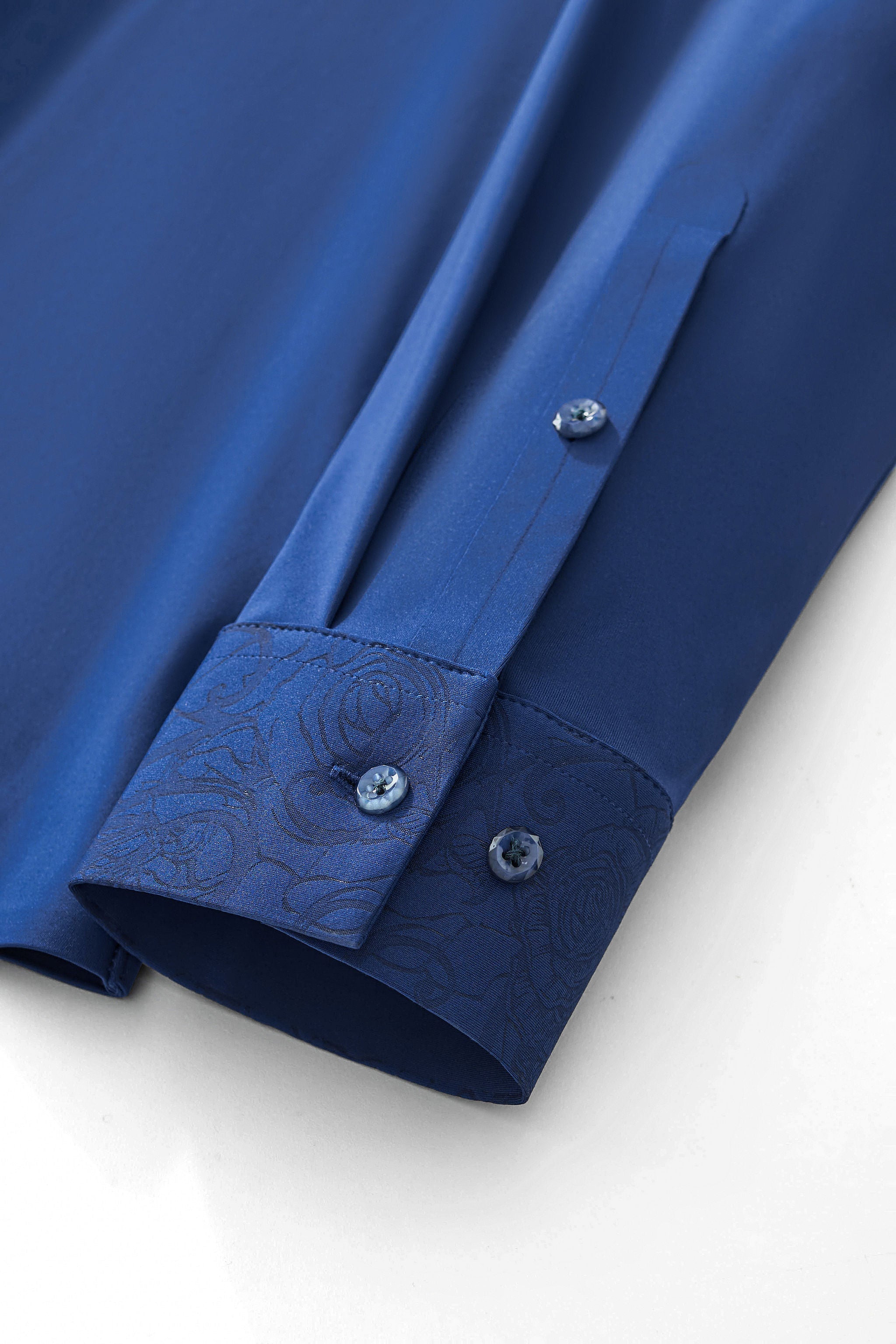 Rose Éclat Emboss Shirt DARK BLUE