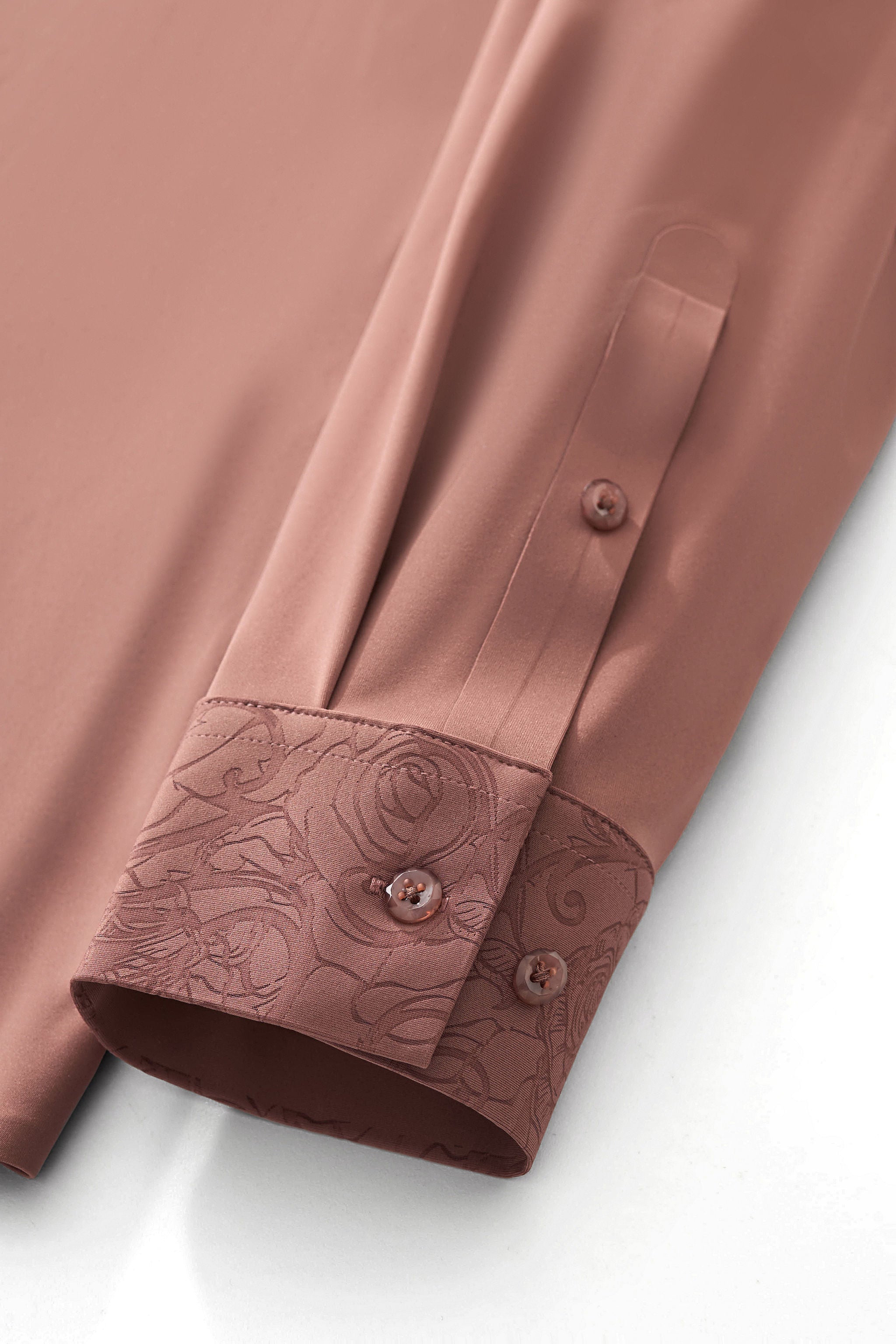 Rose Éclat Emboss Shirt DUSTY PINK