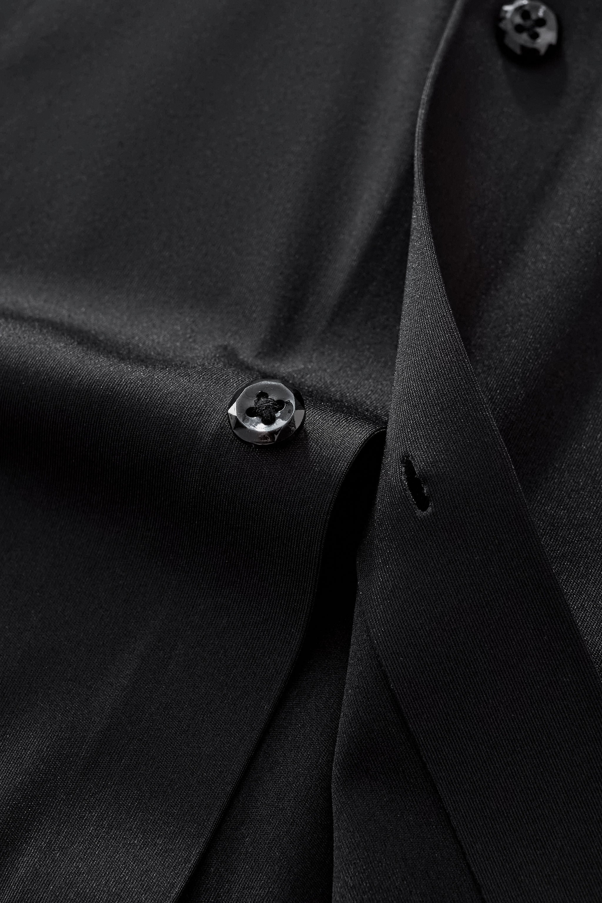 Midnight Wave Embellished LS Shirt BLACK