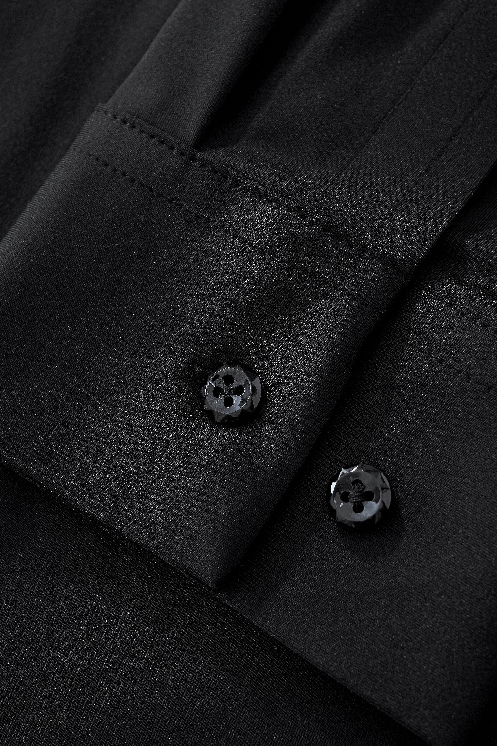 Velvet Noir Laser-Cut LS Shirt BLACK