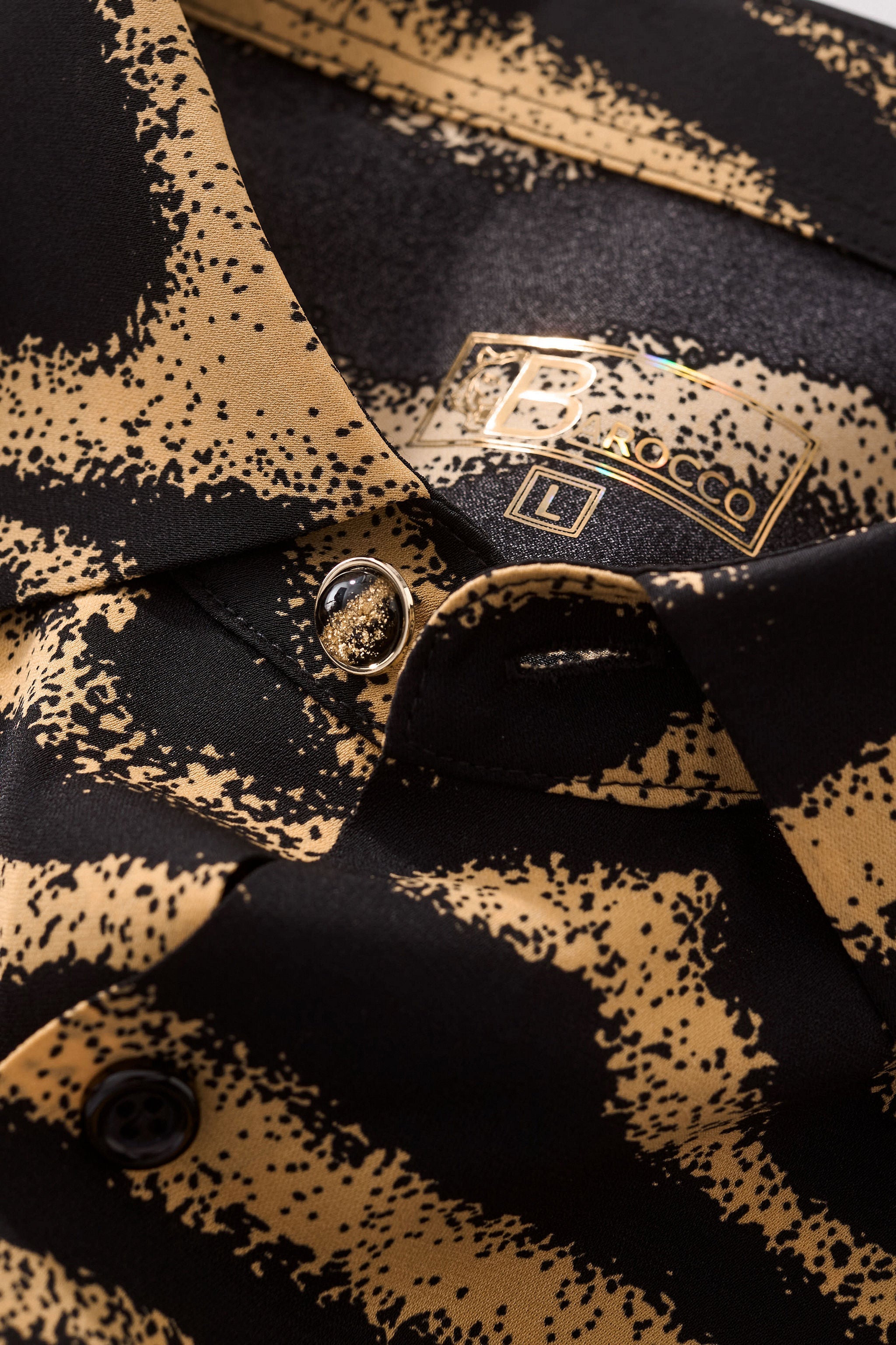 Golden Mirage Stitchless LS Shirt BLACK/BROWN