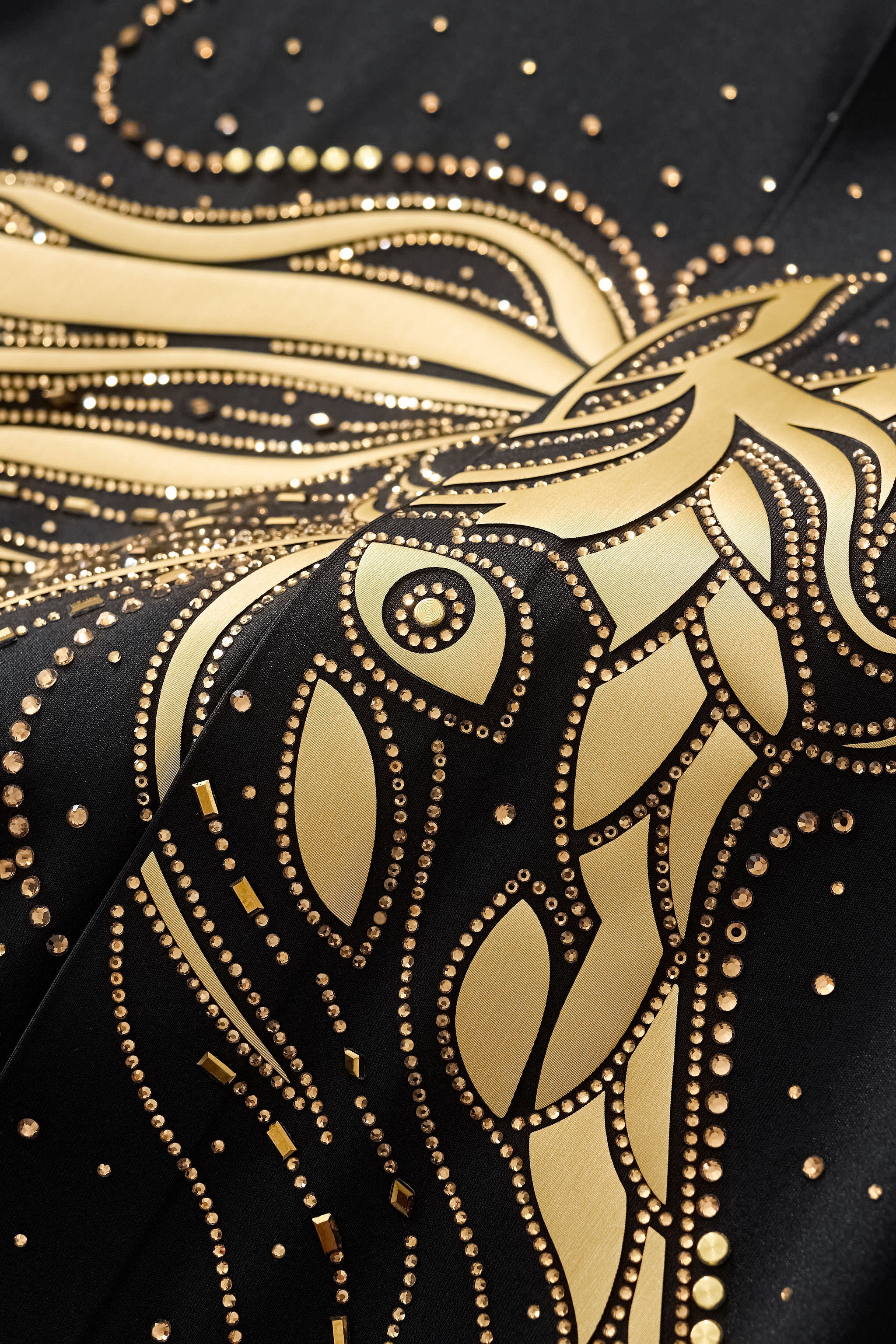 Stallion Embellished LS Shirt BLACK