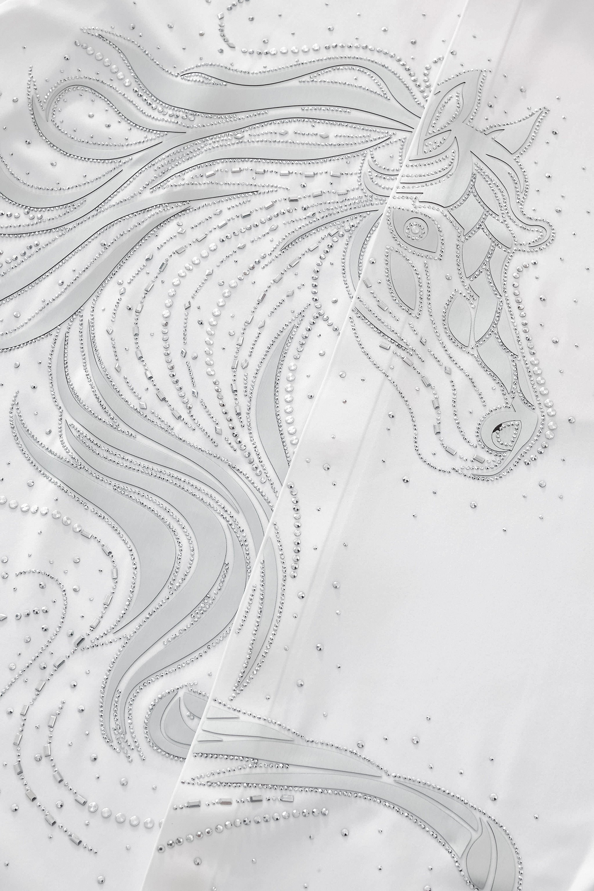 Stallion Embellished LS Shirt WHITE