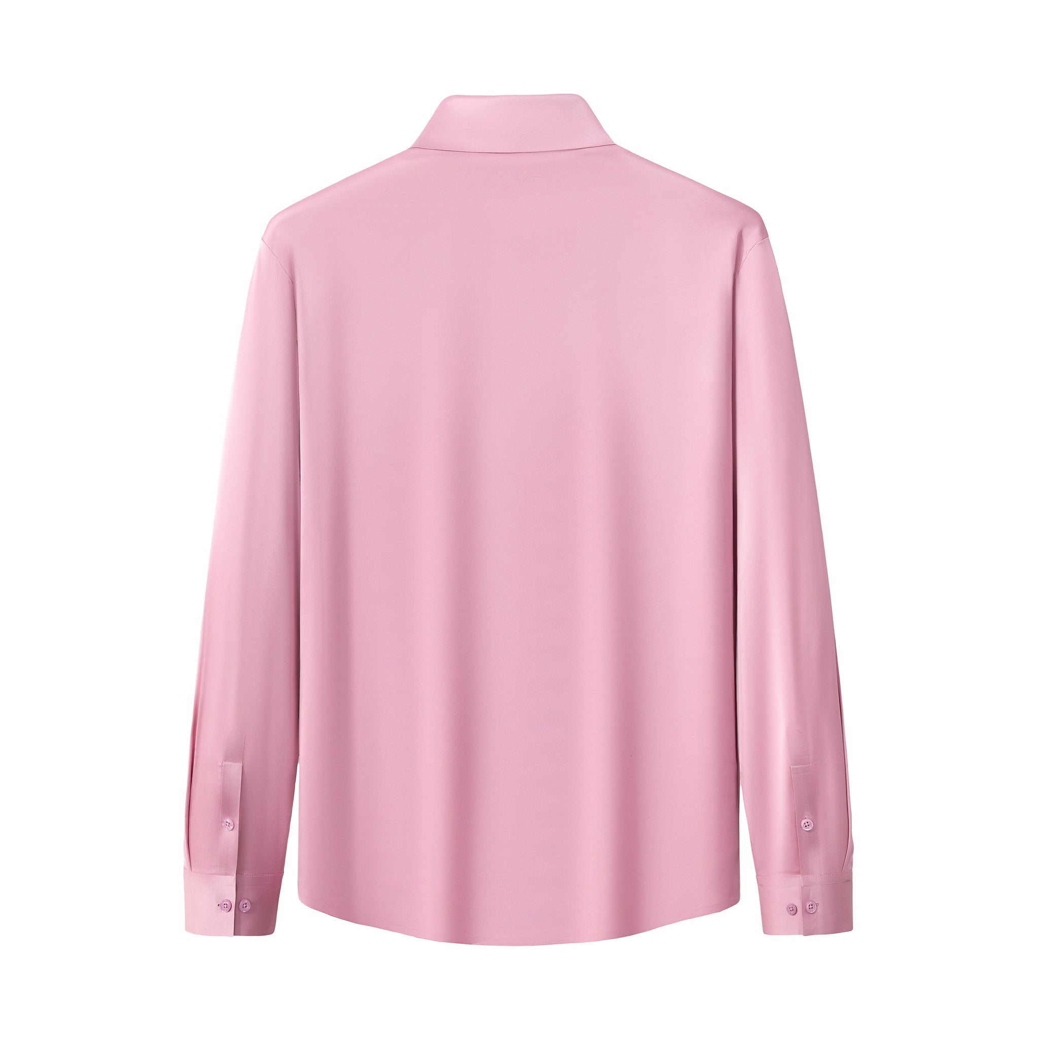 SIGNITURE SATIN STITCHLESS LS Shirt DUSTY PINK