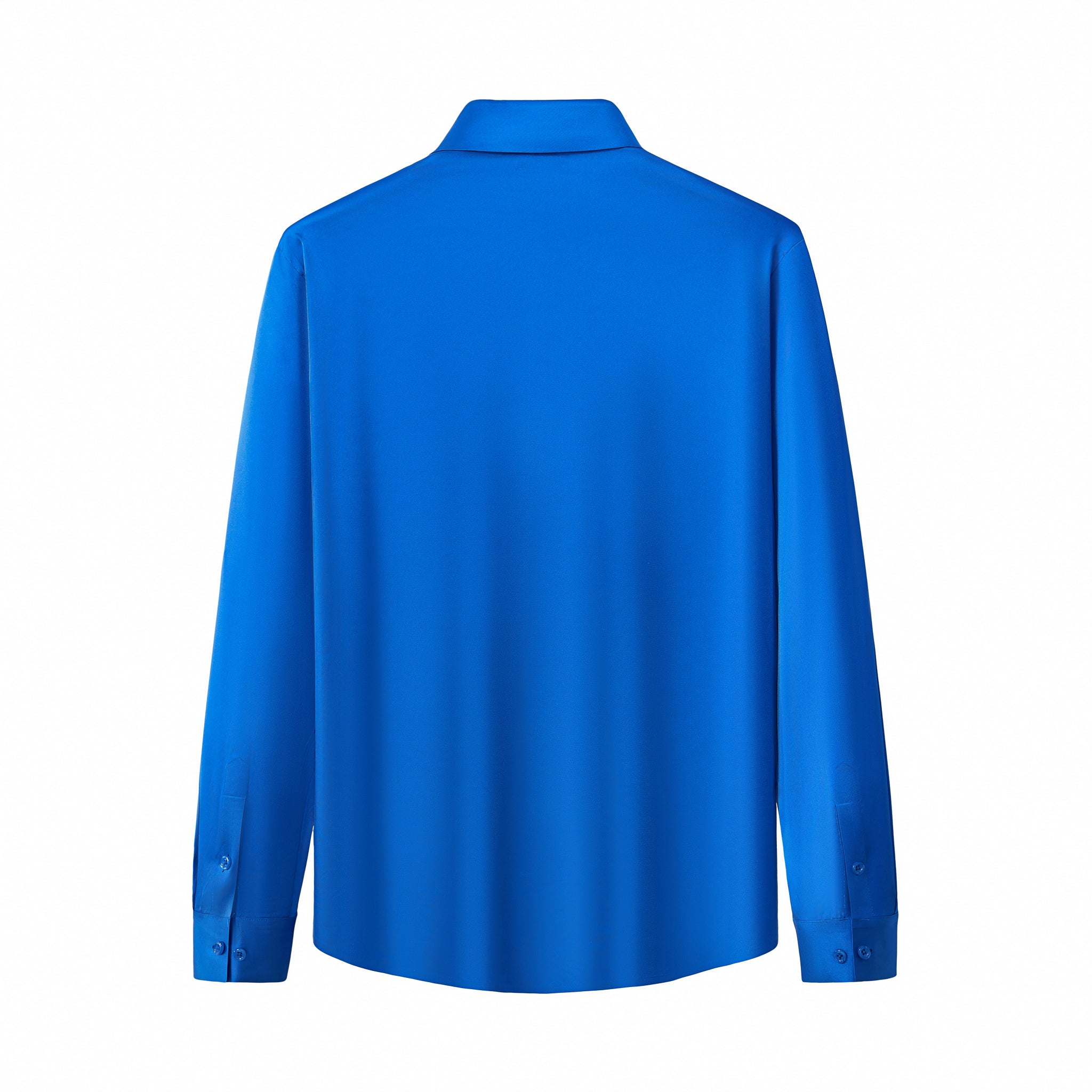 SIGNITURE SATIN STITCHLESS LS Shirt FRENCH BLUE