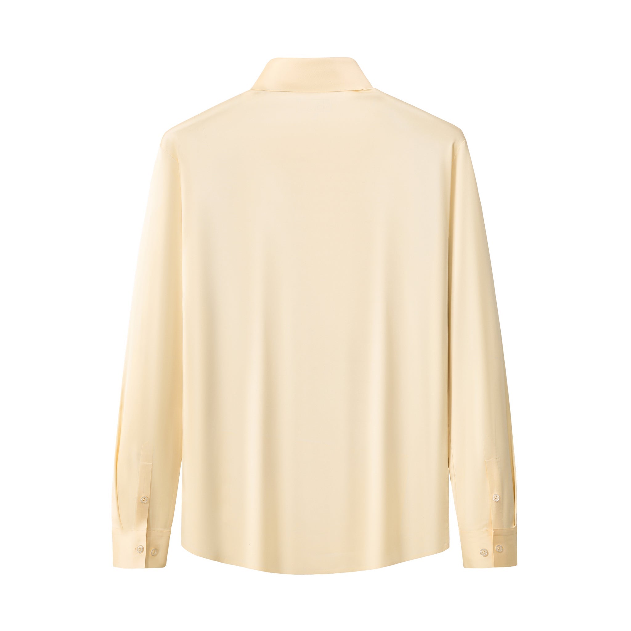 SIGNITURE SATIN STITCHLESS LS Shirt IVORY