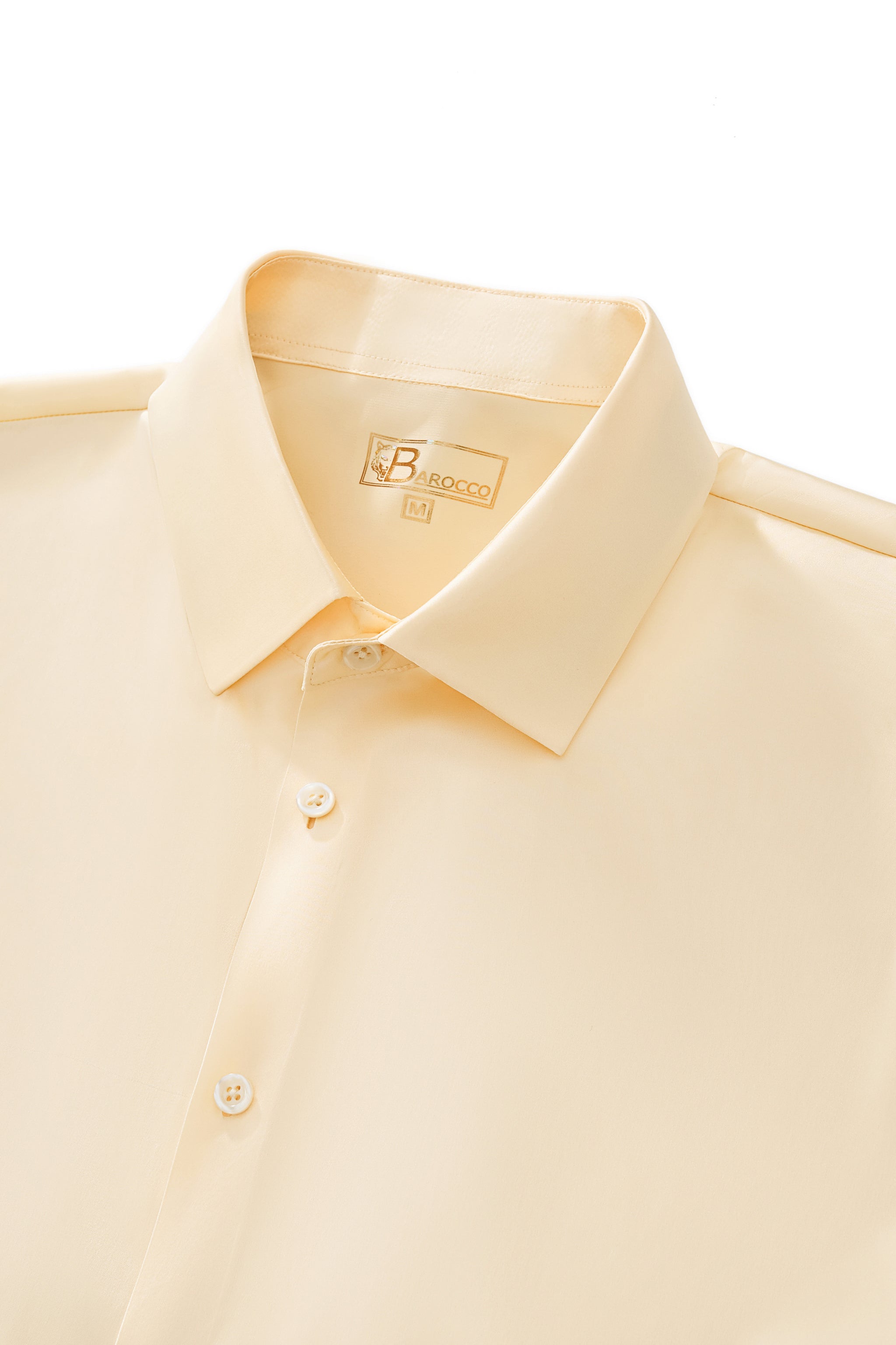 SIGNITURE SATIN STITCHLESS LS Shirt IVORY