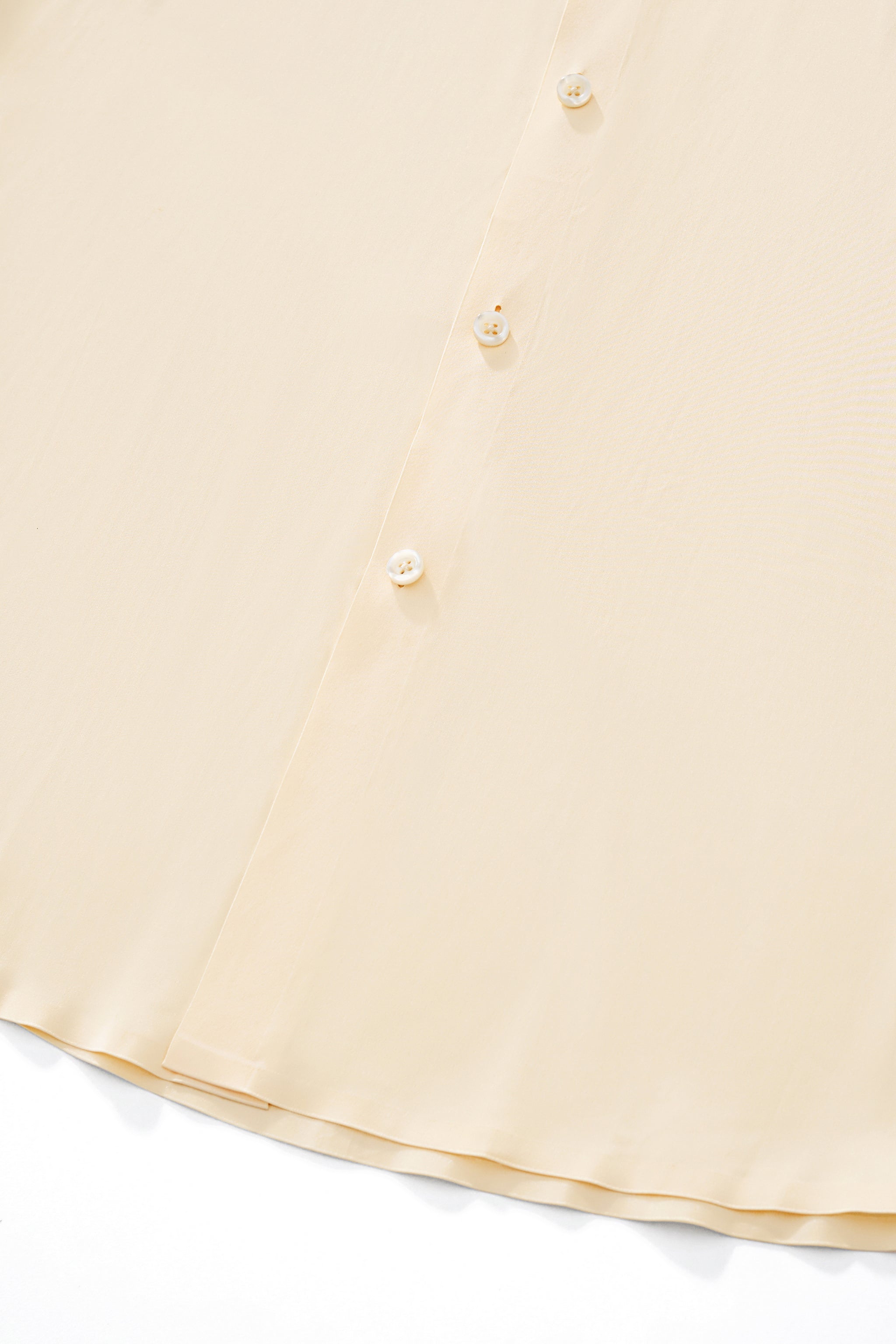 SIGNITURE SATIN STITCHLESS LS Shirt IVORY