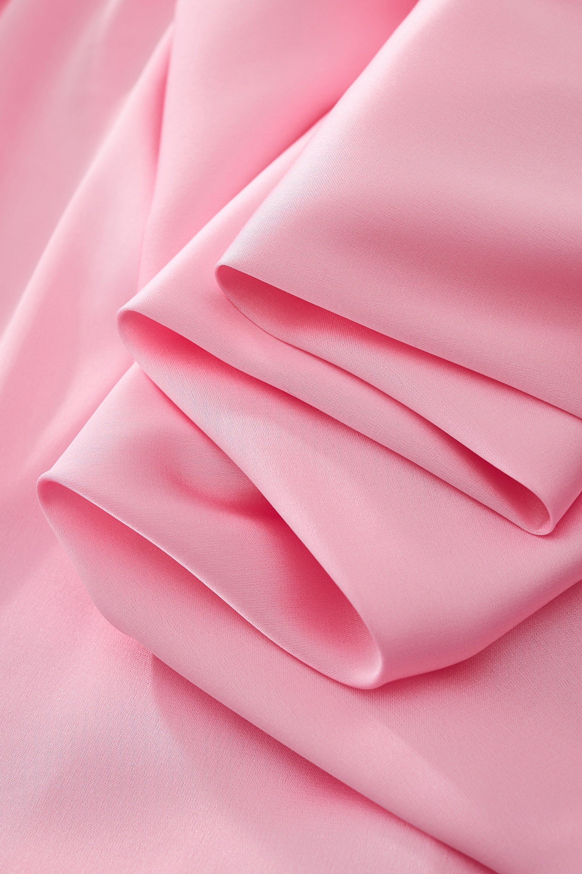 SIGNITURE SATIN STITCHLESS LS Shirt PINK